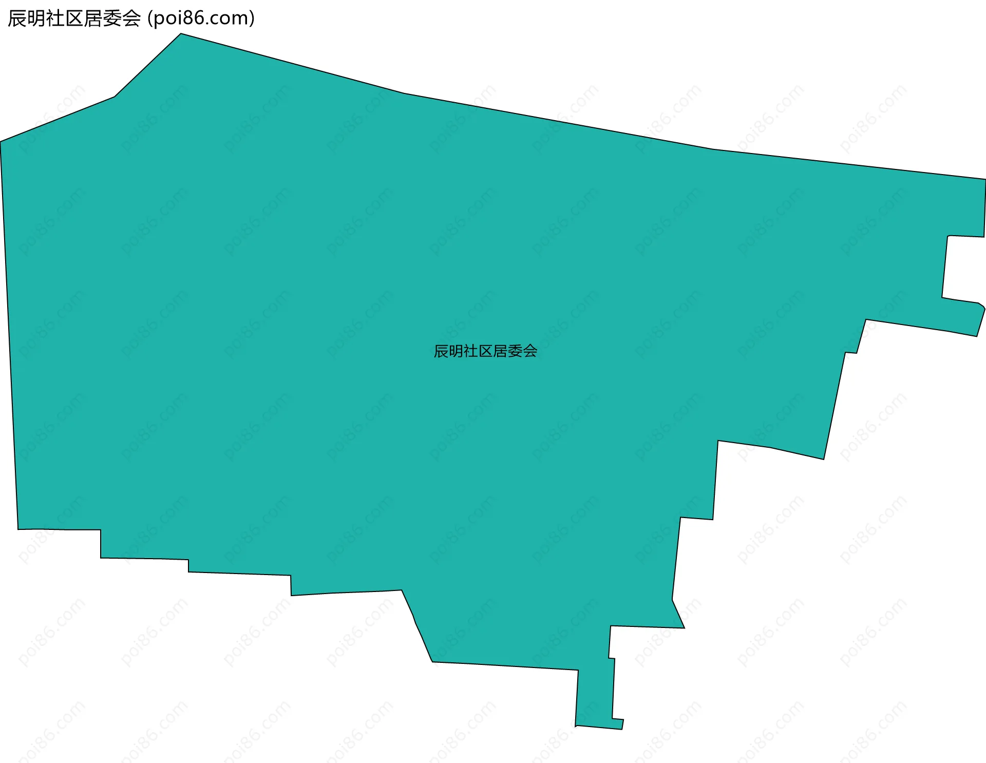 辰明社区居委会边界地图