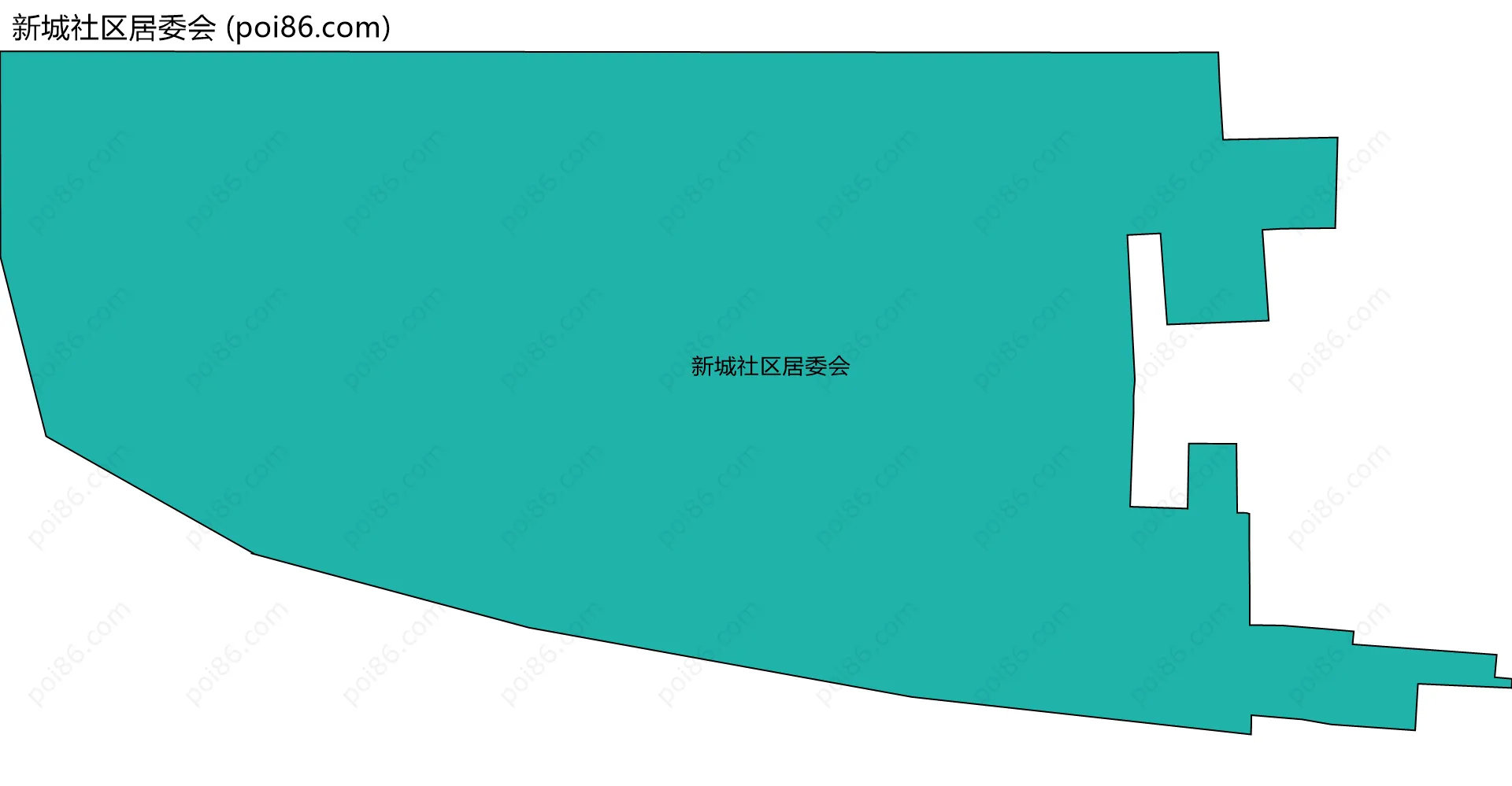 新城社区居委会边界地图