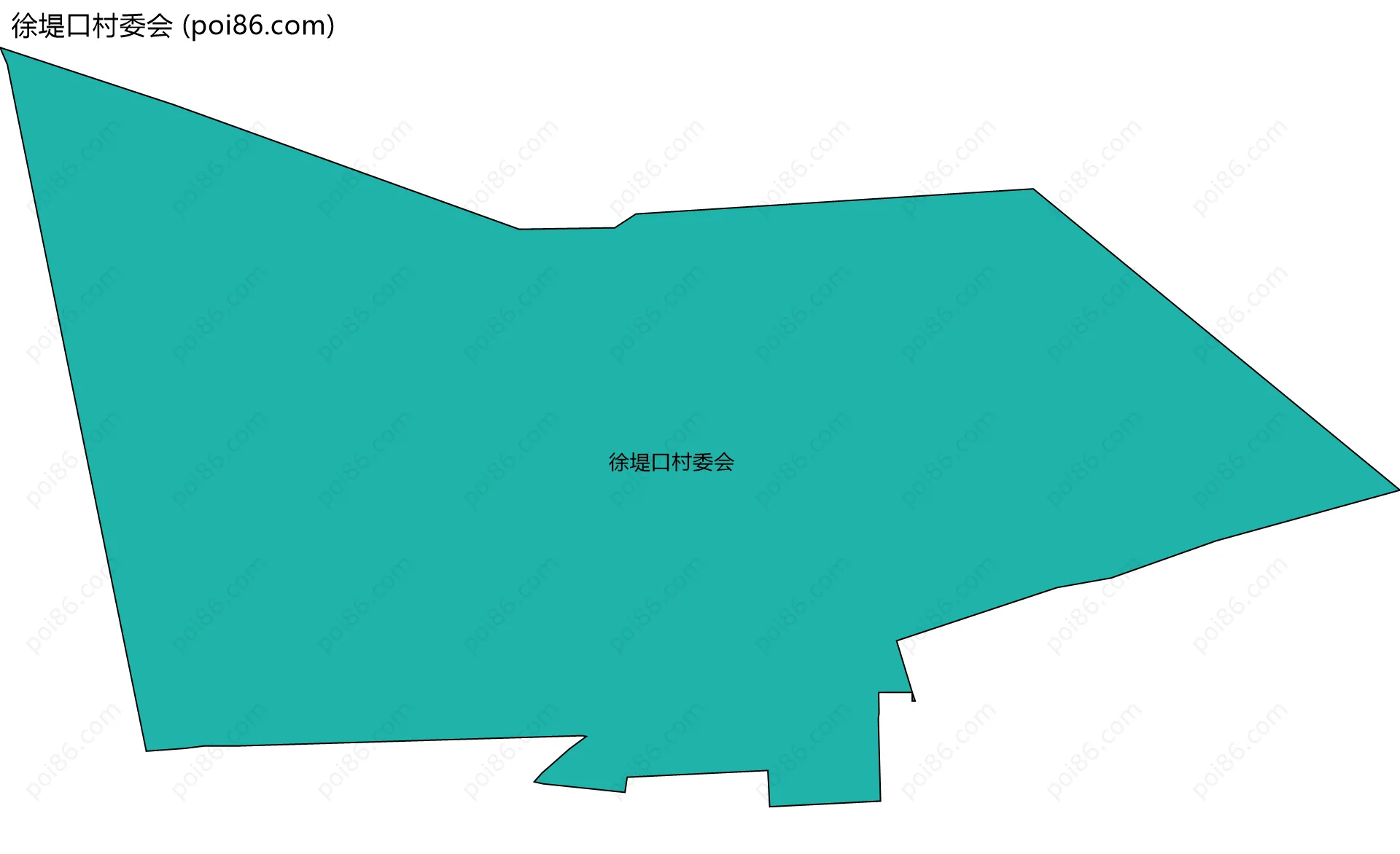 徐堤口村委会边界地图