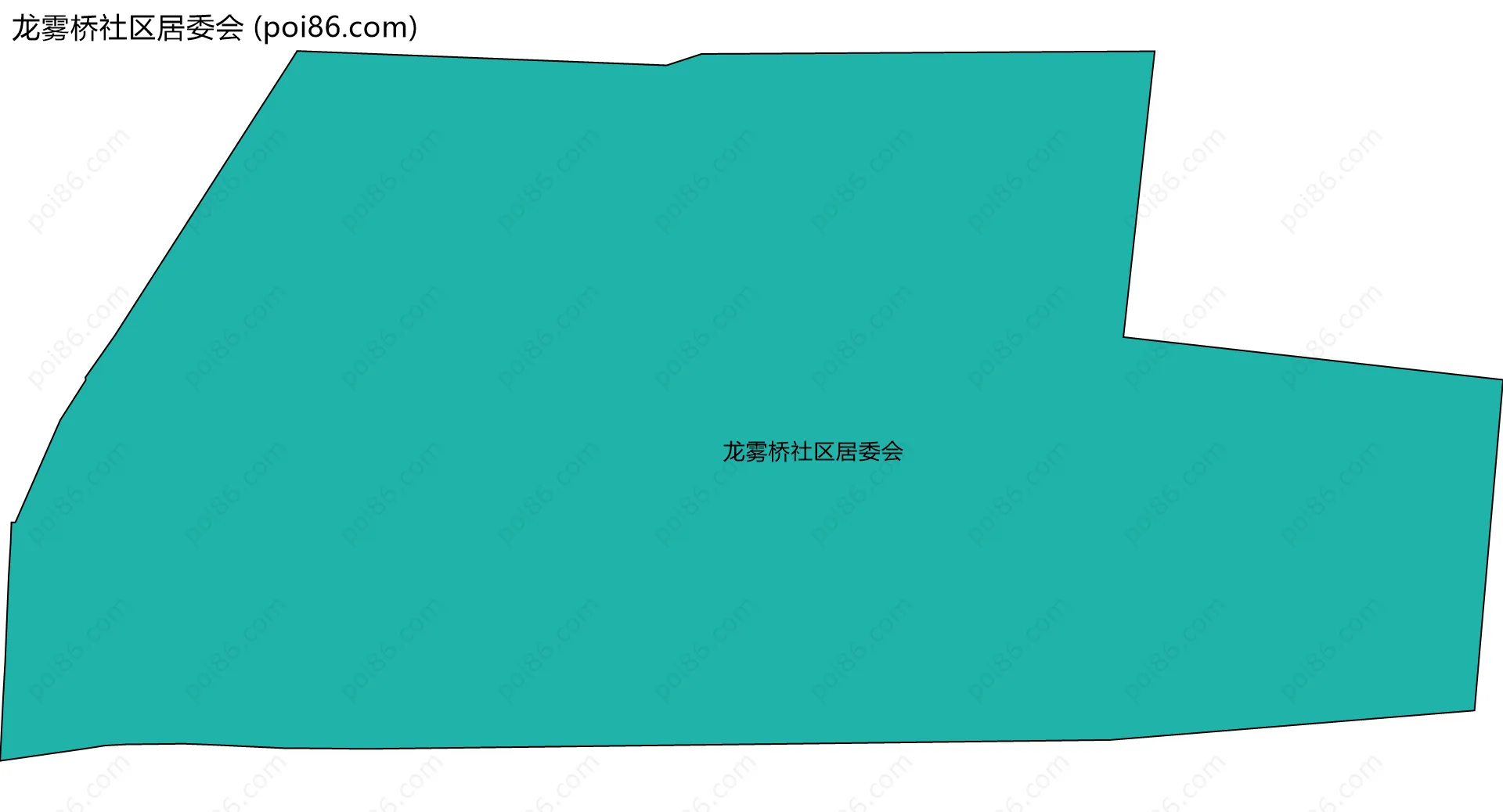 龙雾桥社区居委会边界地图