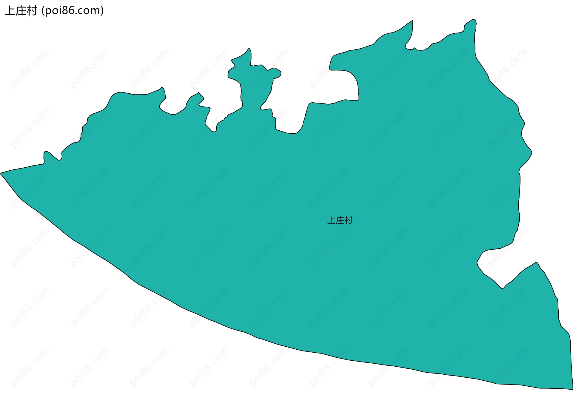 上庄村边界地图