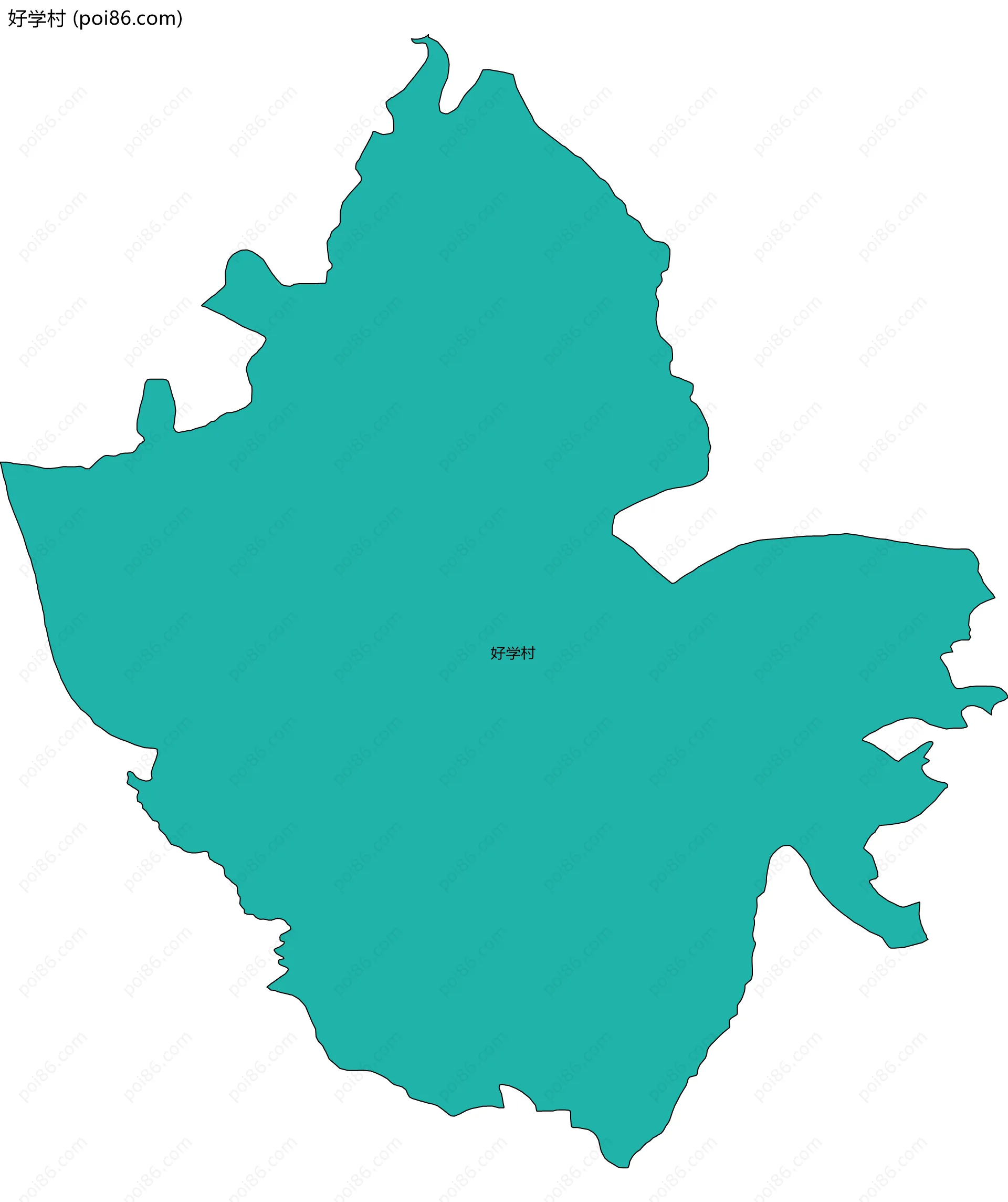 好学村边界地图