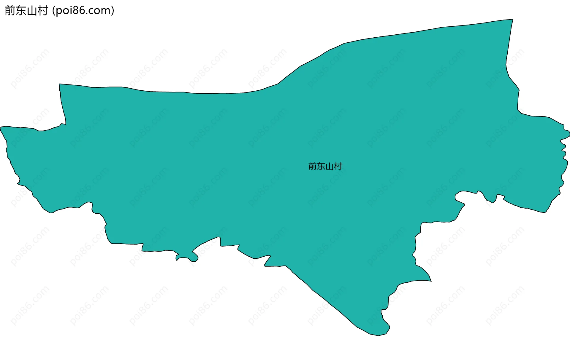 前东山村边界地图