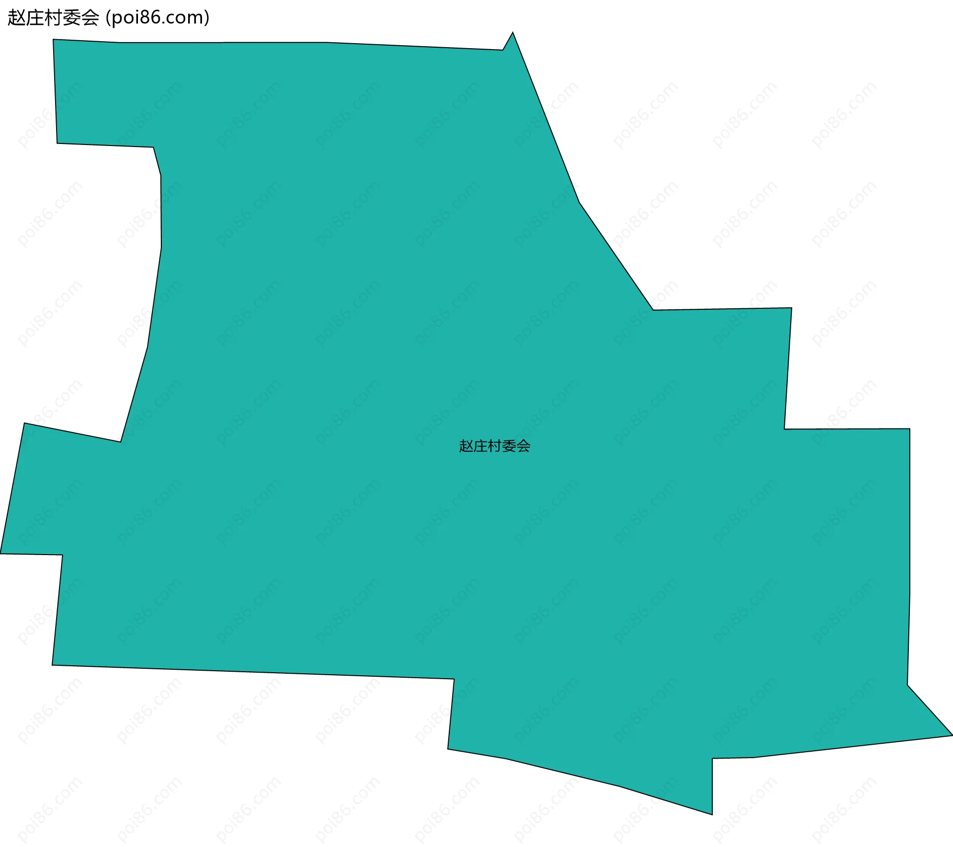 赵庄村委会边界地图