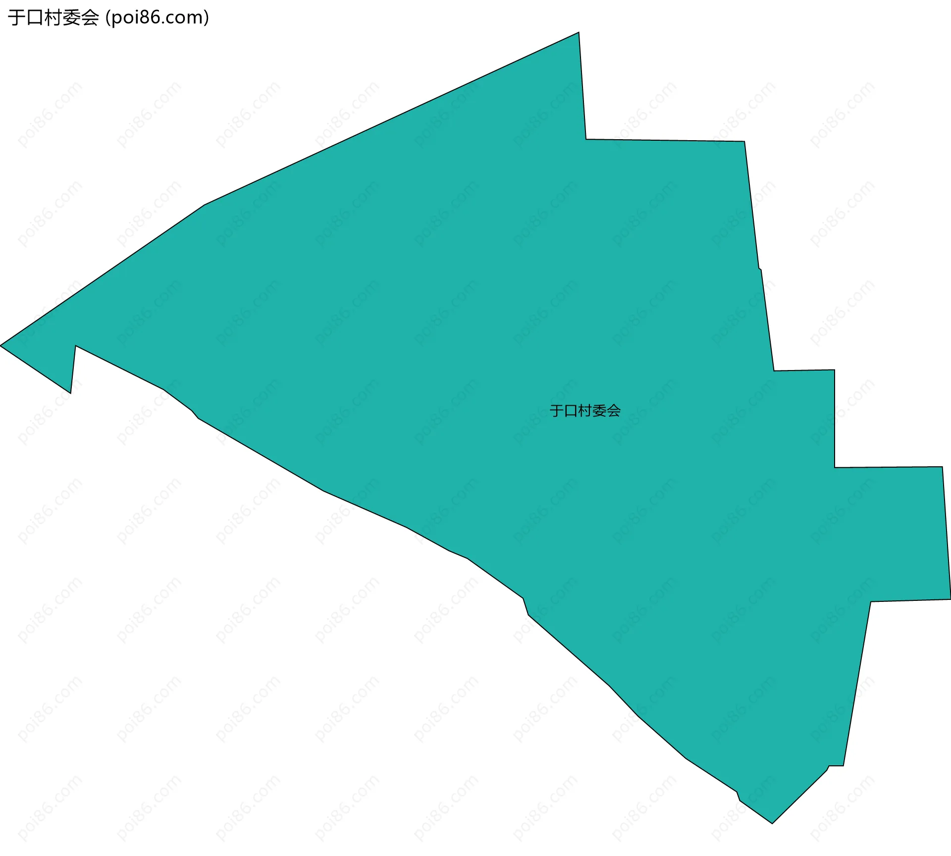于口村委会边界地图