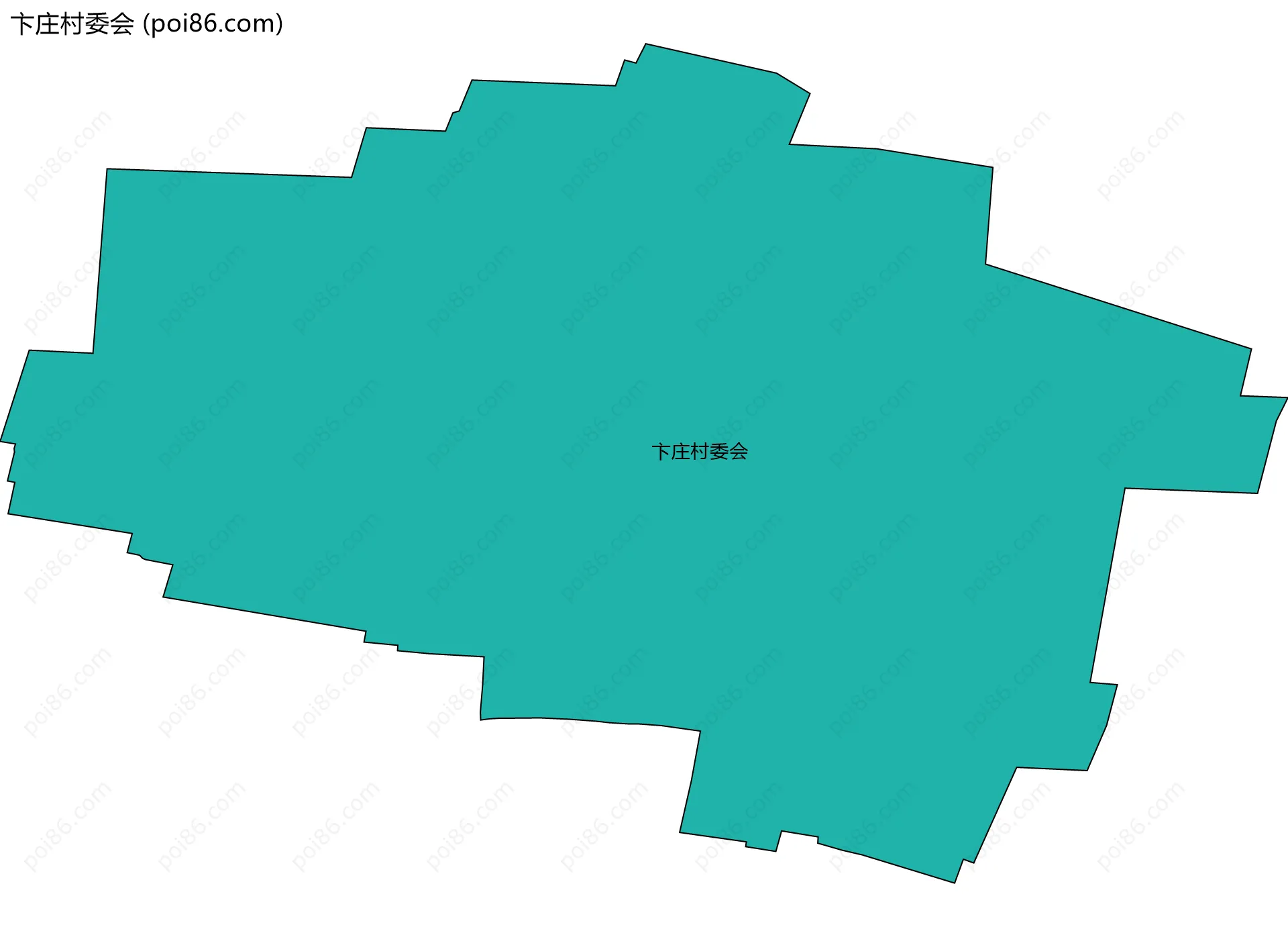 卞庄村委会边界地图