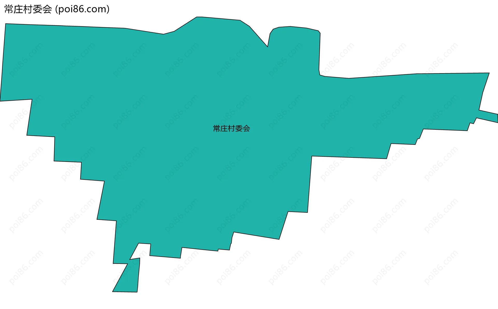 常庄村委会边界地图