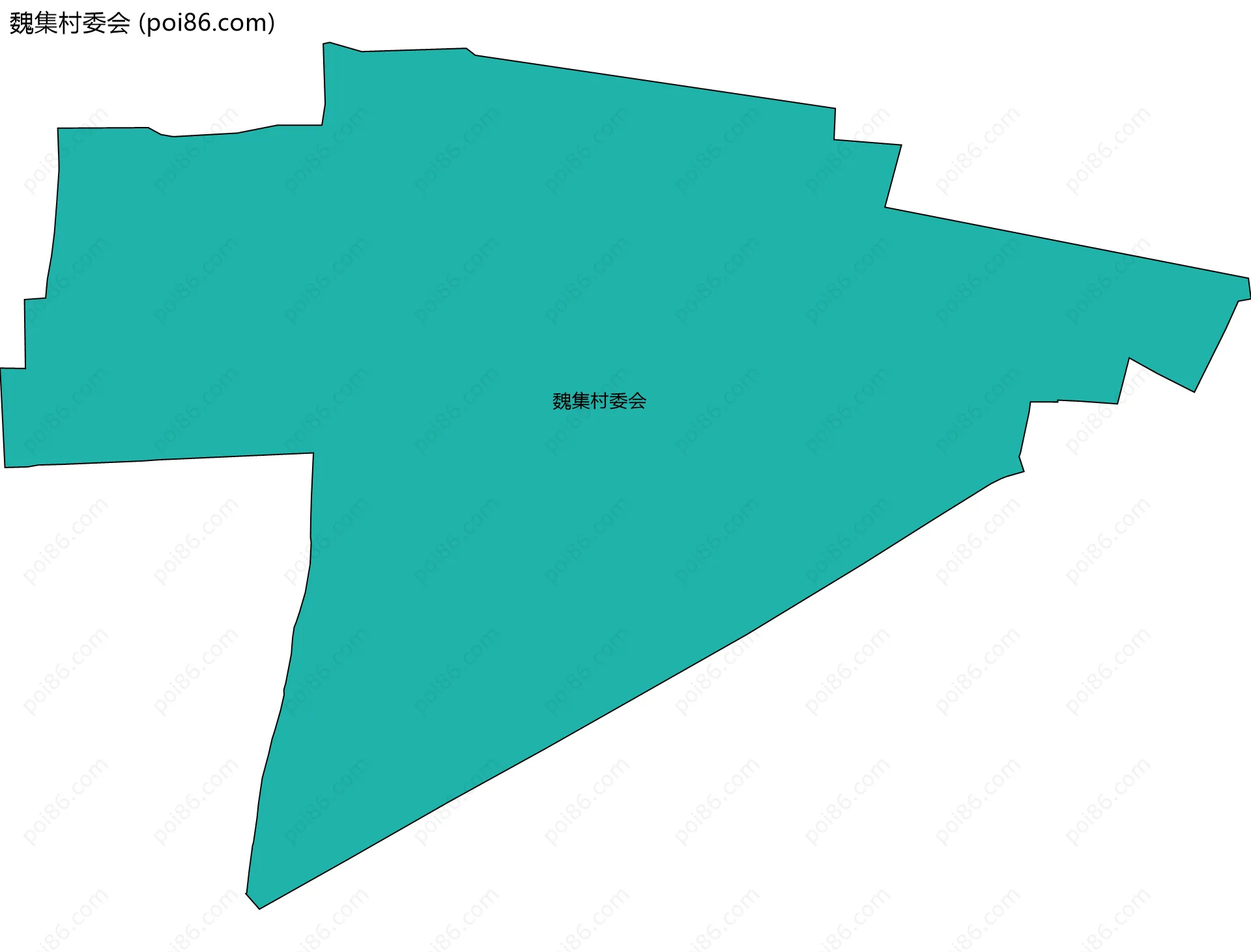 魏集村委会边界地图