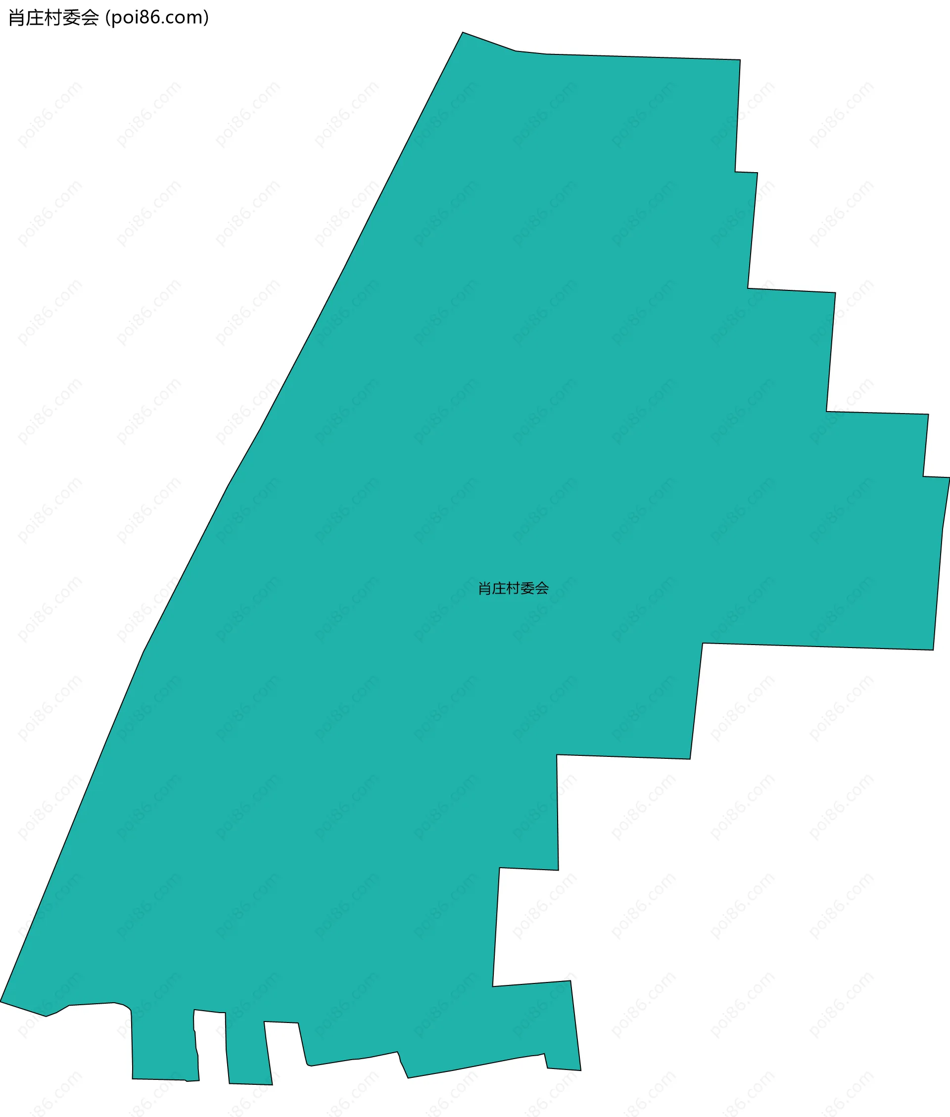 肖庄村委会边界地图