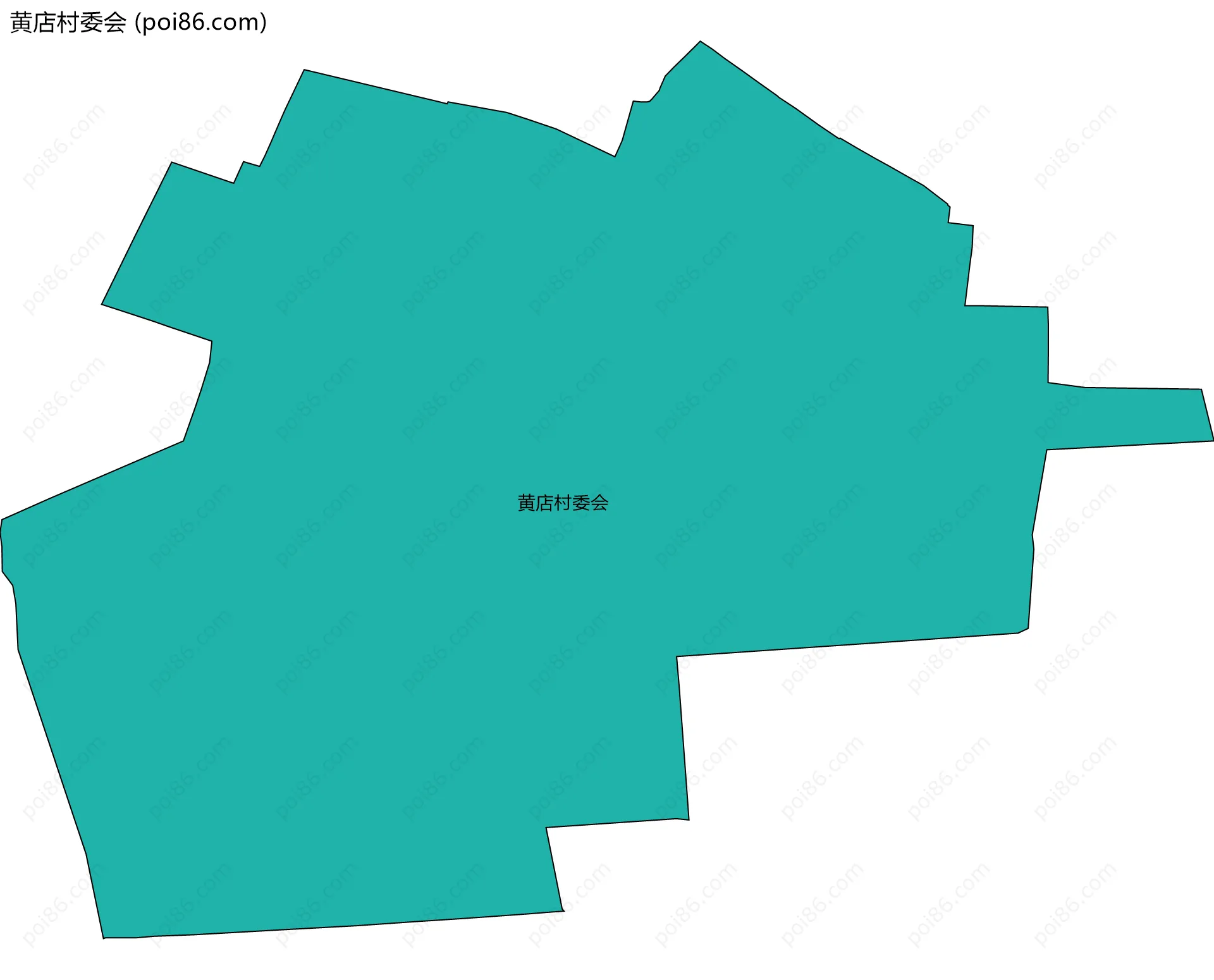 黄店村委会边界地图