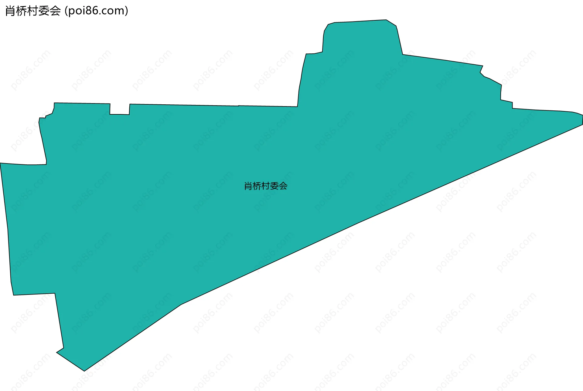 肖桥村委会边界地图
