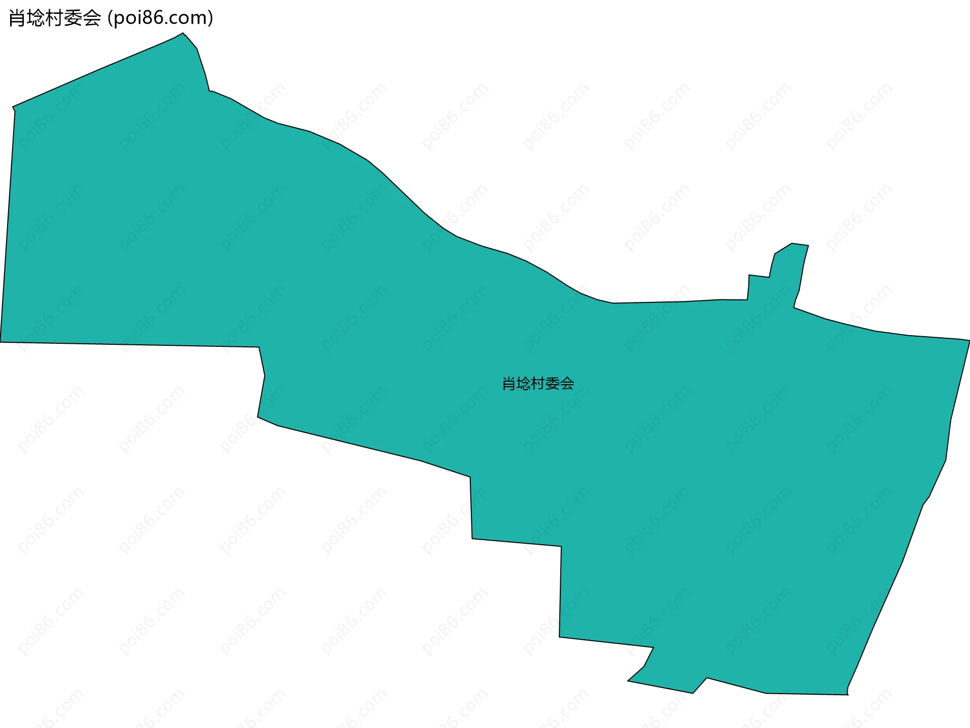 肖埝村委会边界地图