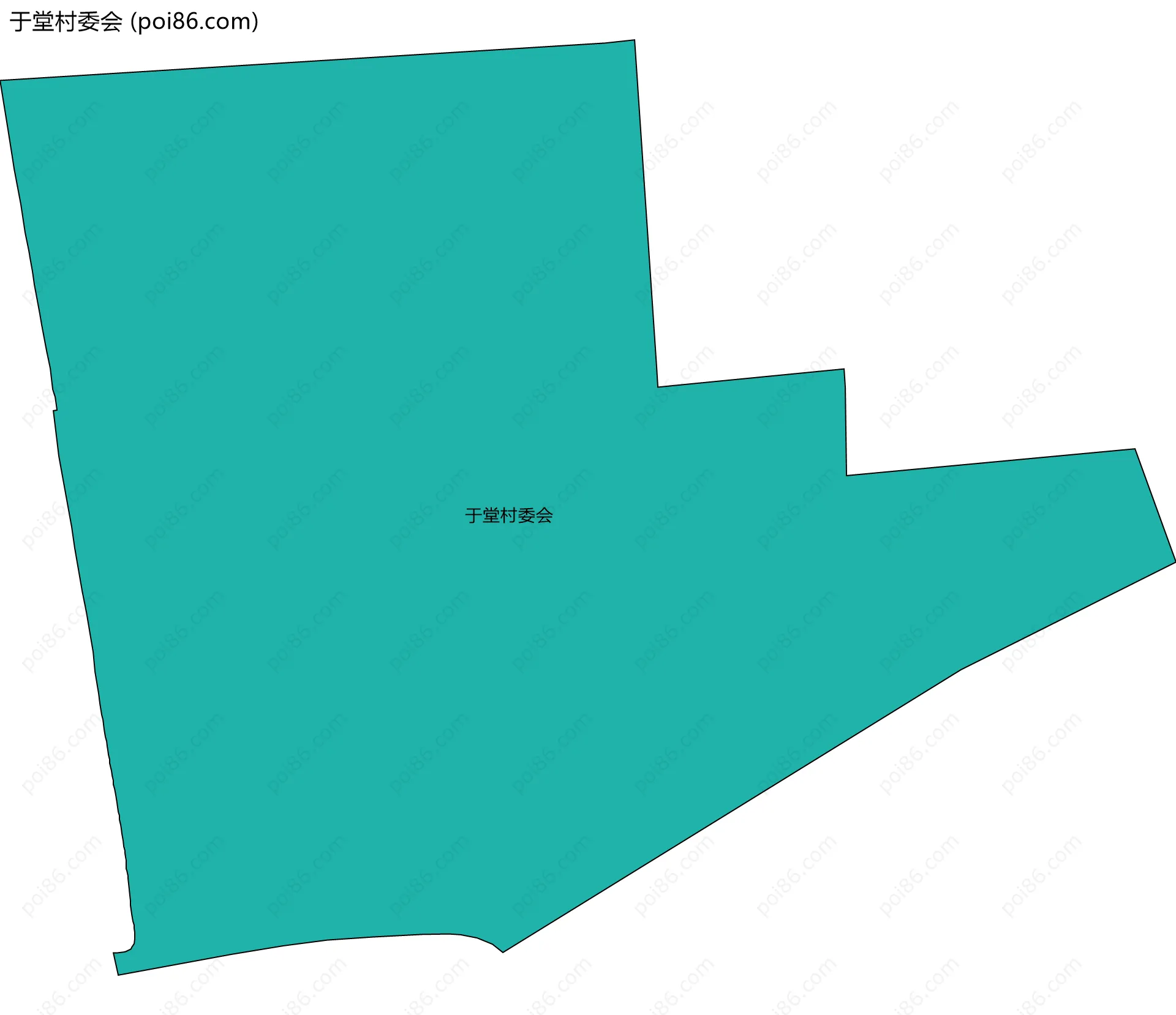 于堂村委会边界地图