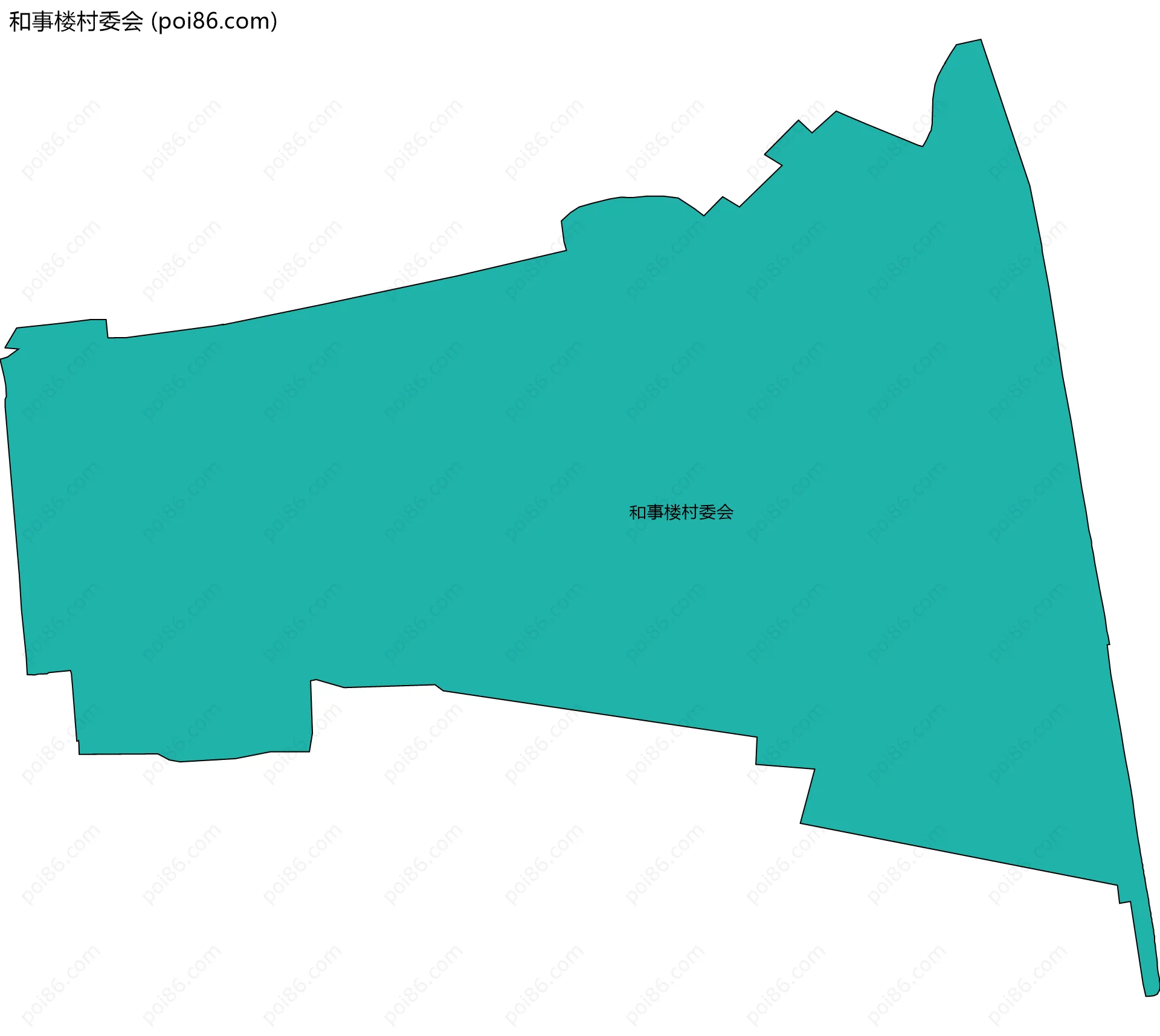 和事楼村委会边界地图