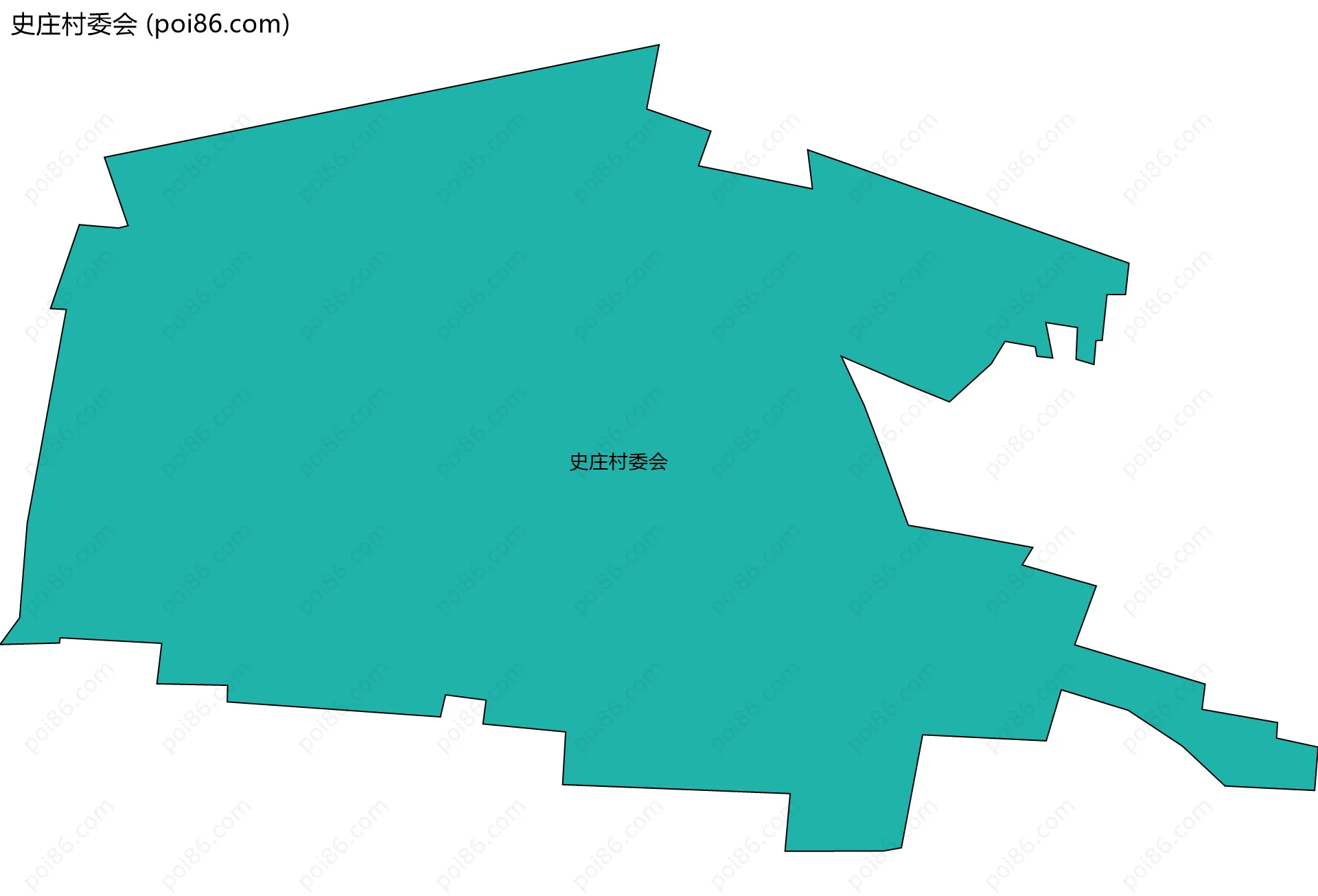 史庄村委会边界地图