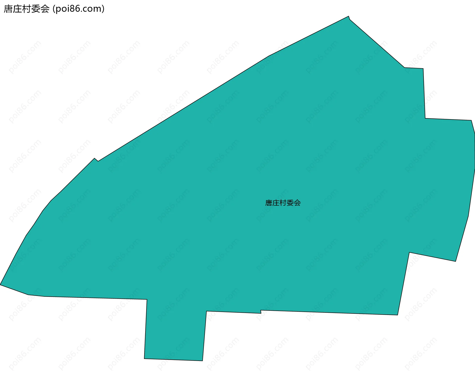 唐庄村委会边界地图