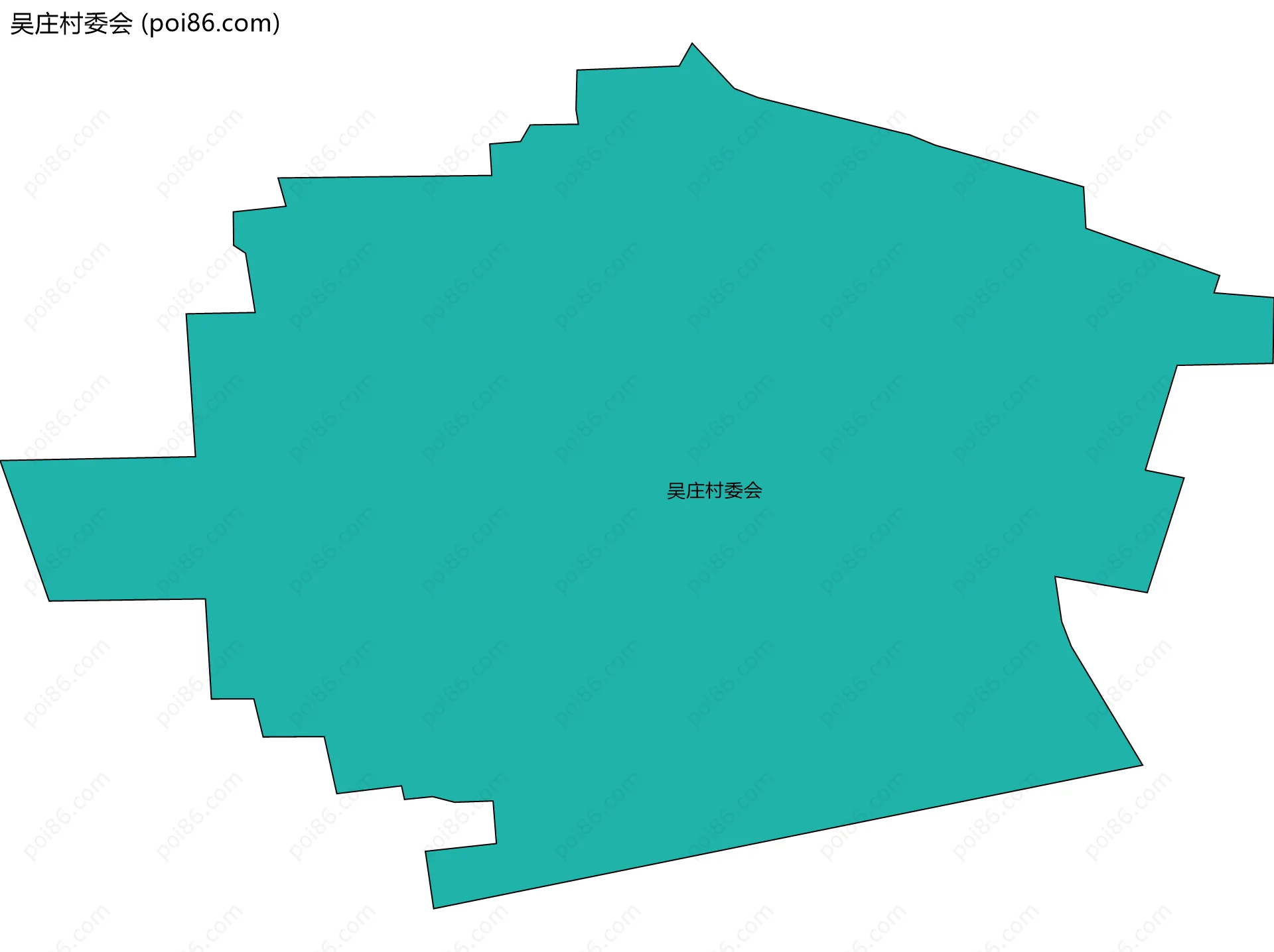 吴庄村委会边界地图