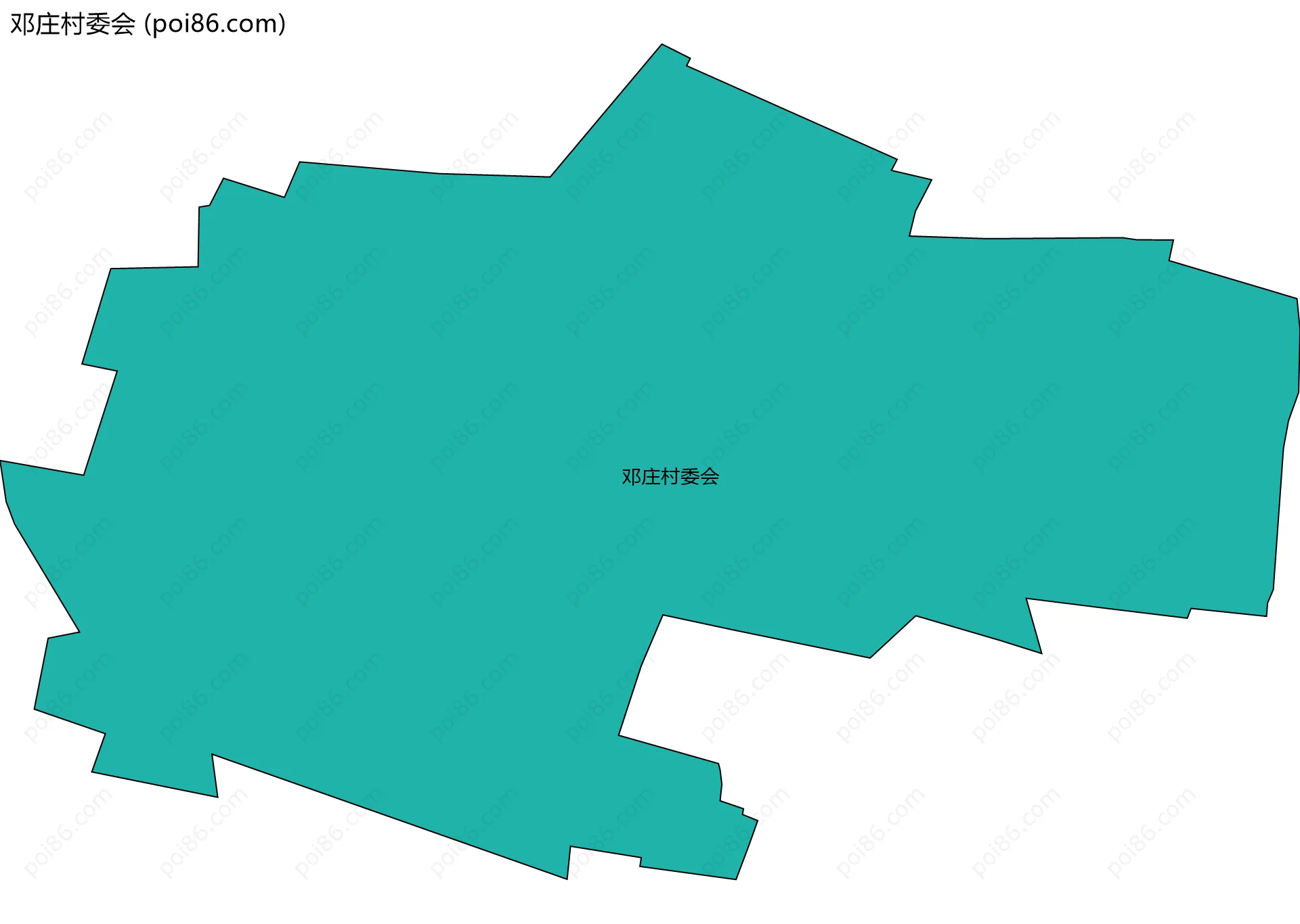邓庄村委会边界地图