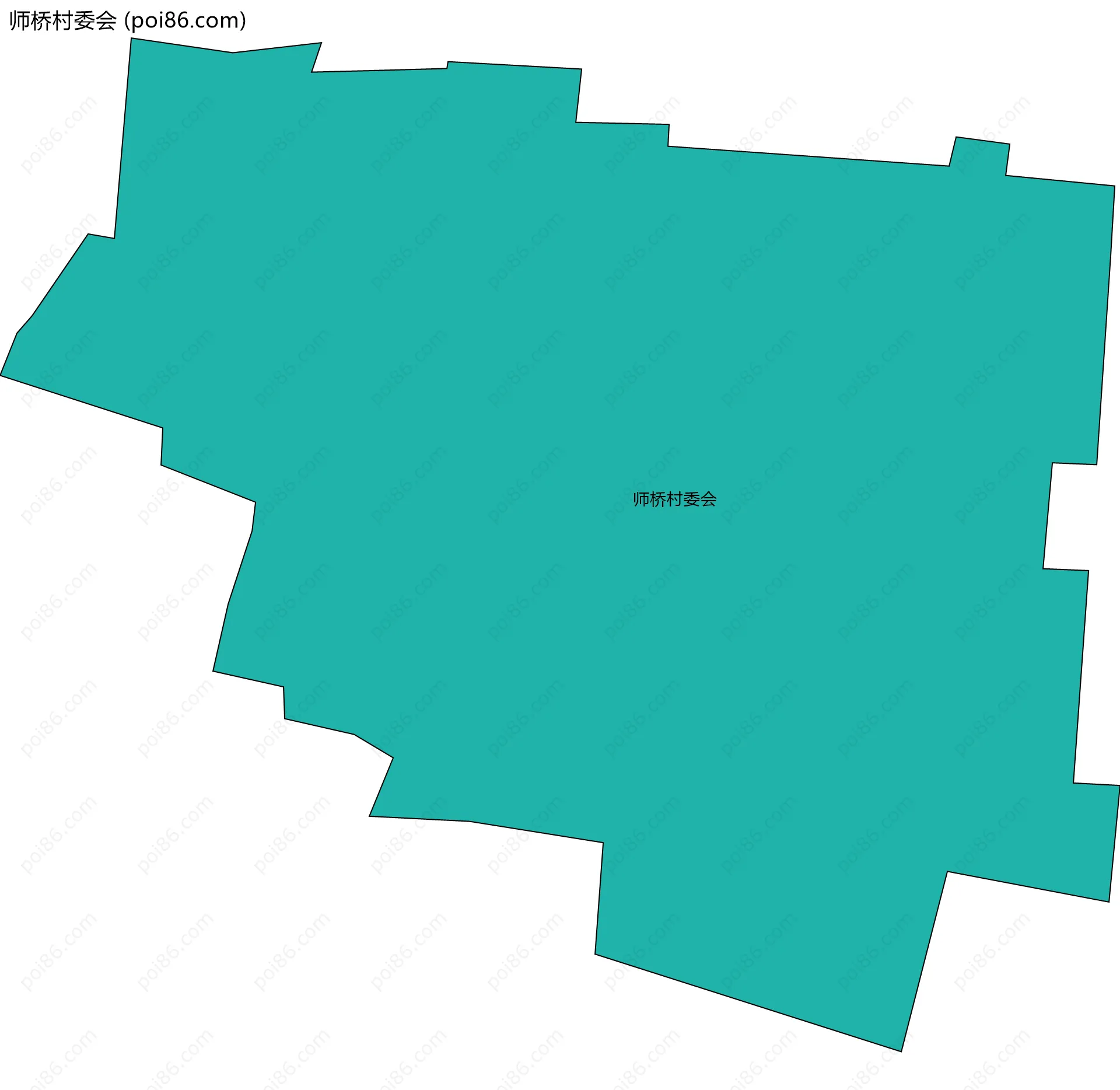 师桥村委会边界地图