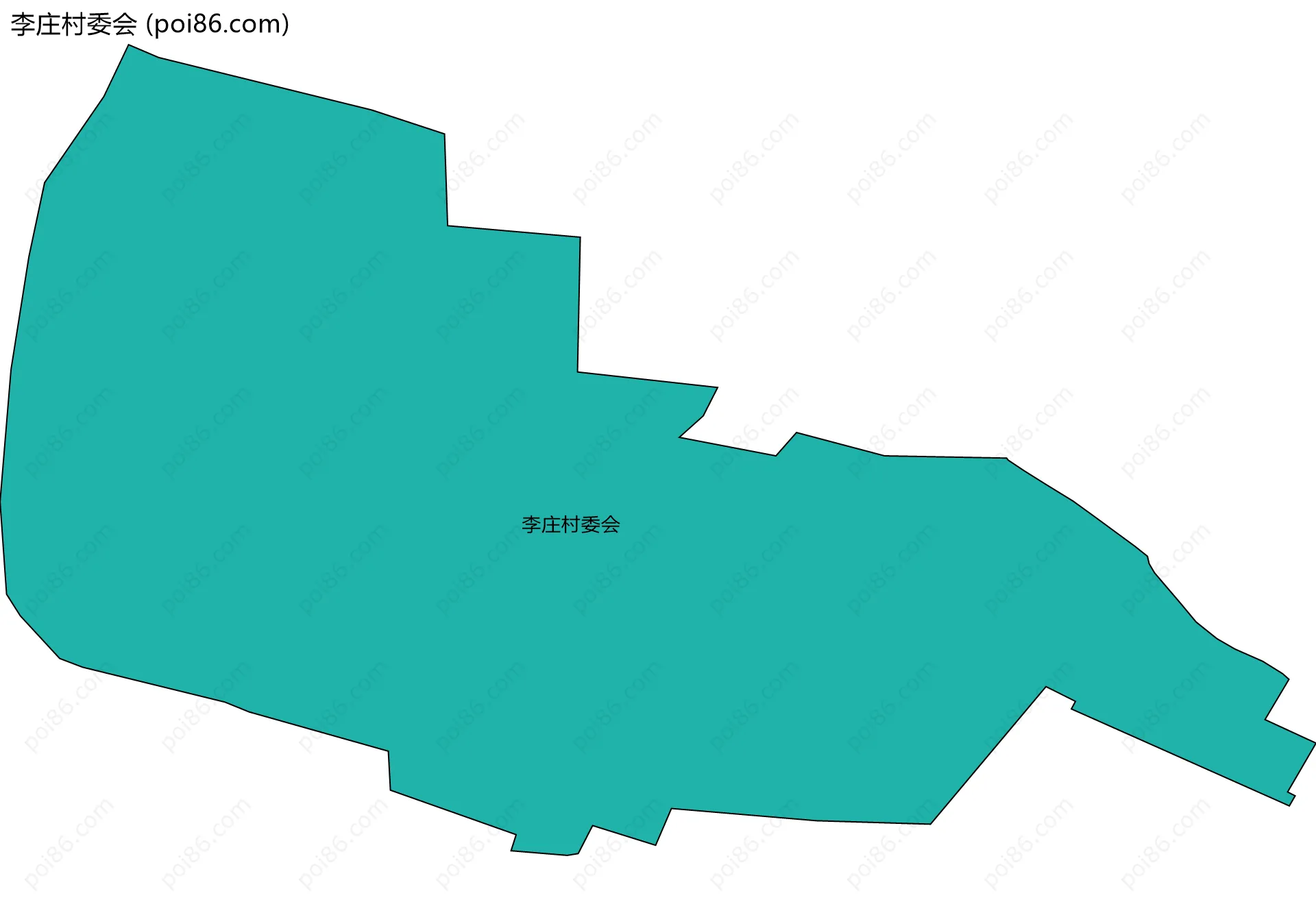 李庄村委会边界地图