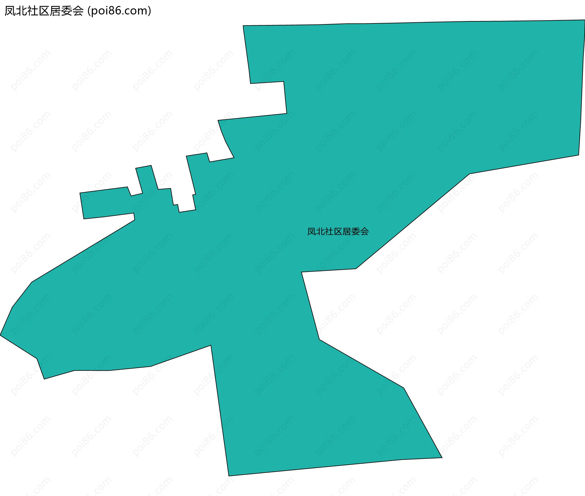 凤北社区居委会边界地图