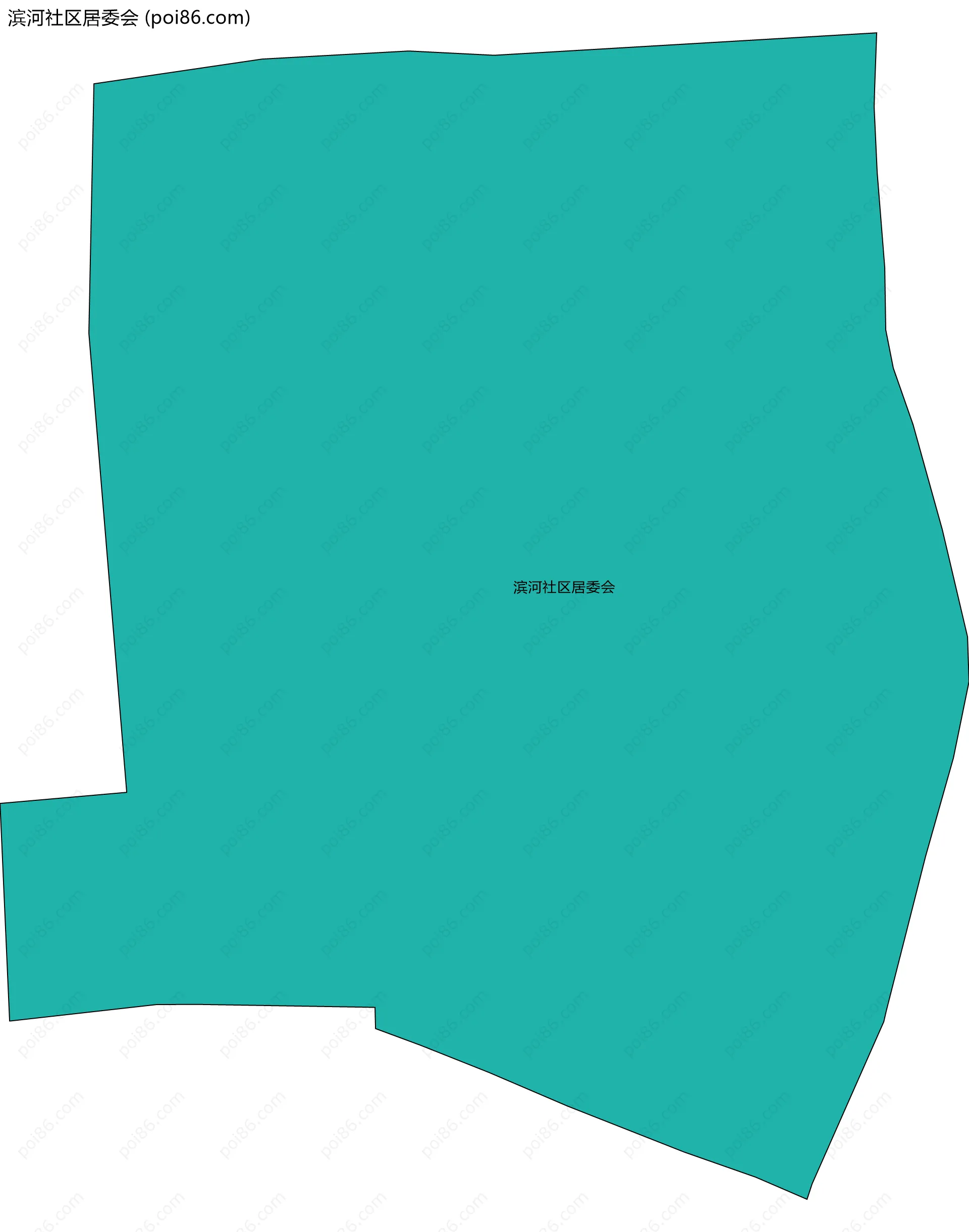 滨河社区居委会边界地图