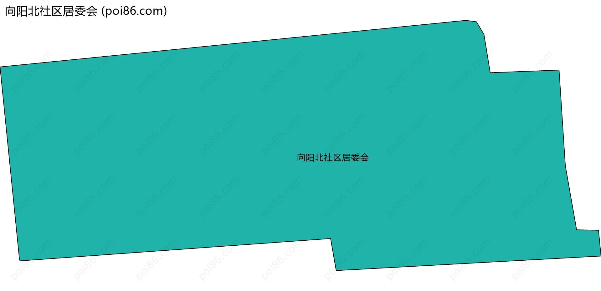向阳北社区居委会边界地图