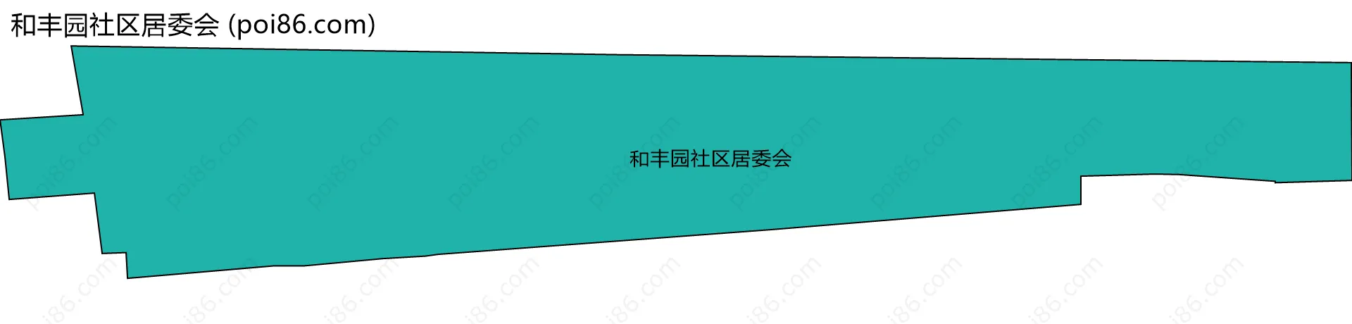 和丰园社区居委会边界地图