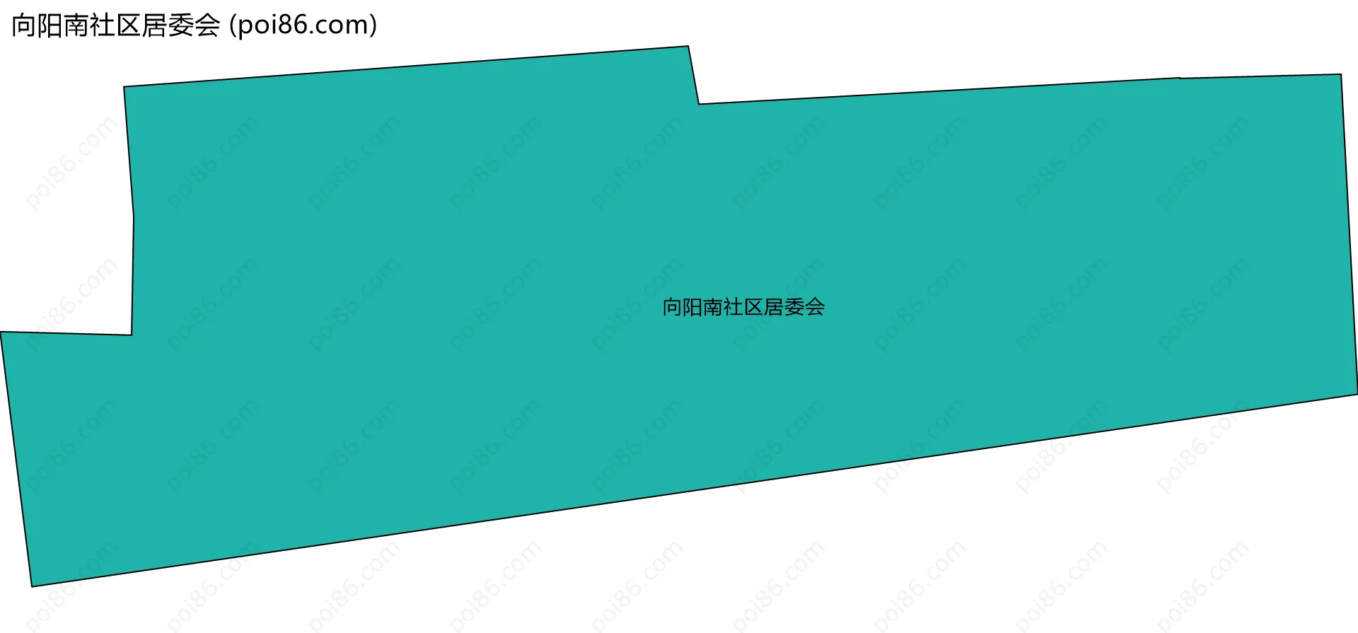向阳南社区居委会边界地图