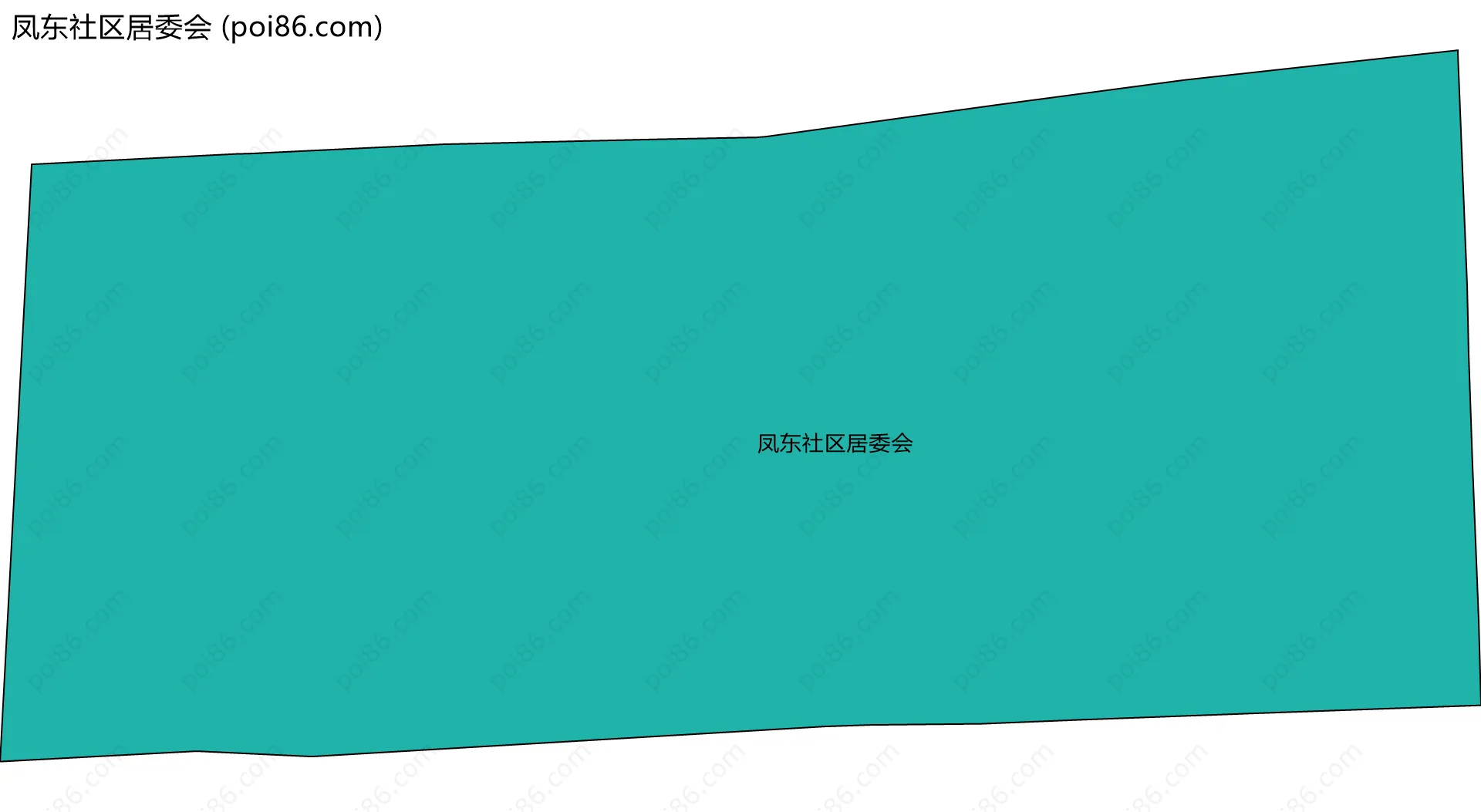 凤东社区居委会边界地图