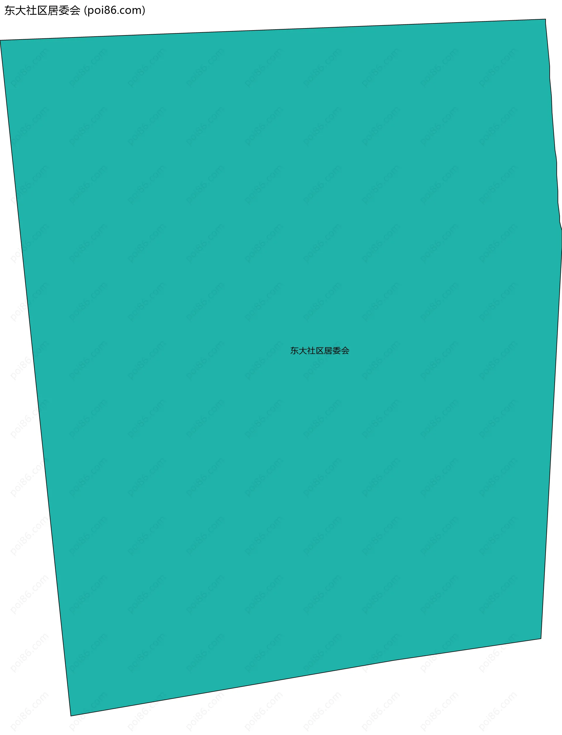 东大社区居委会边界地图