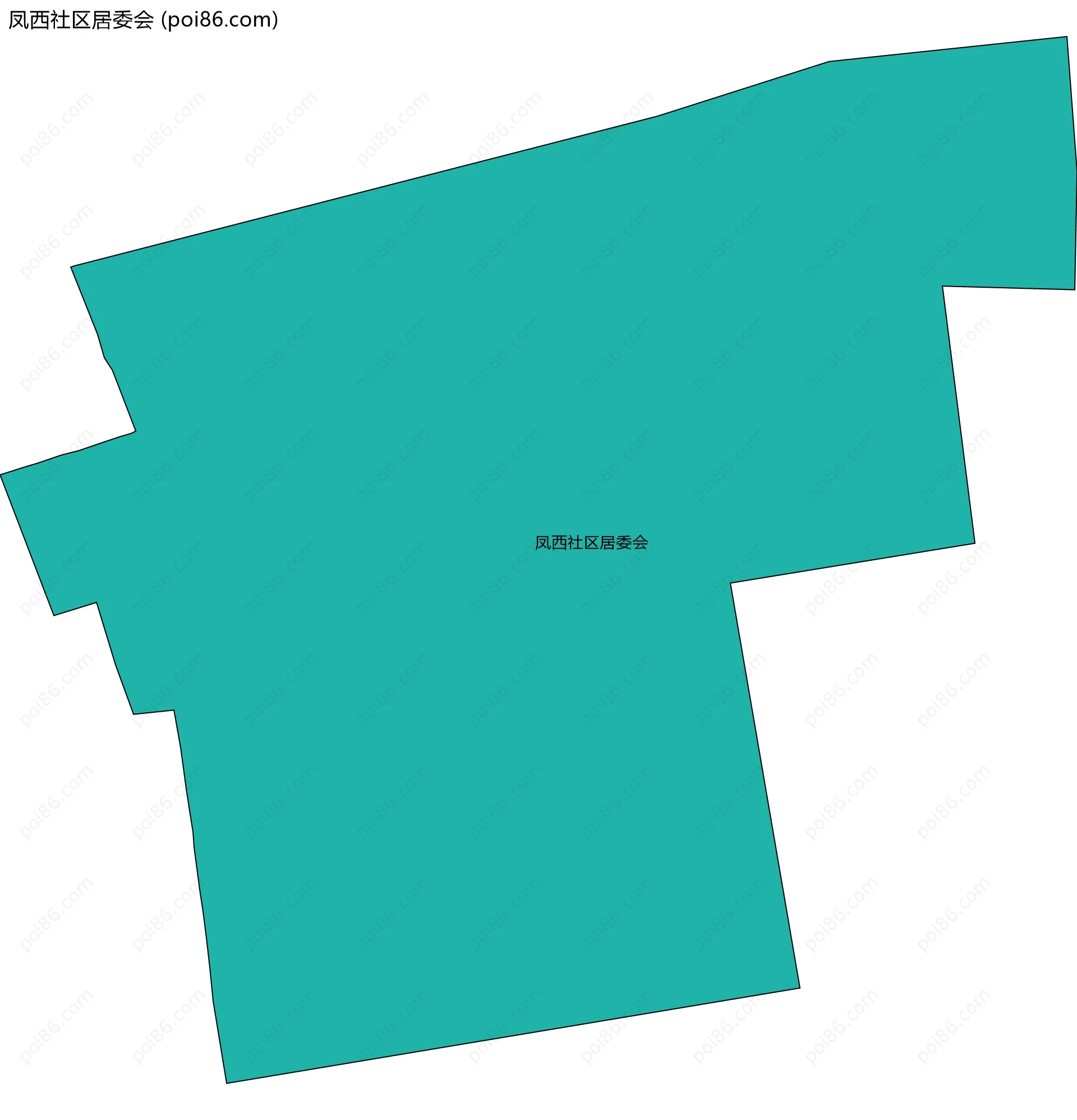 凤西社区居委会边界地图