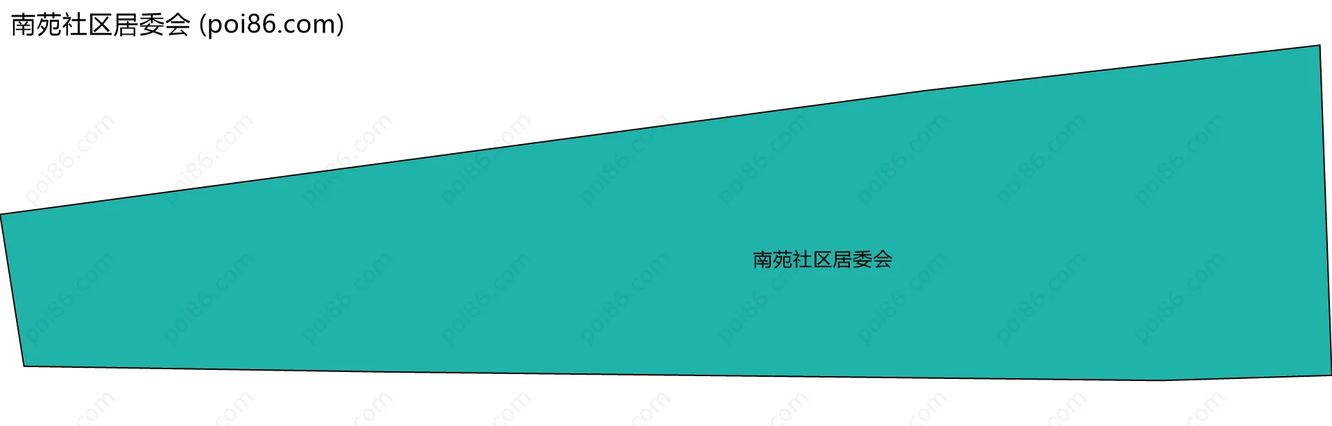 南苑社区居委会边界地图