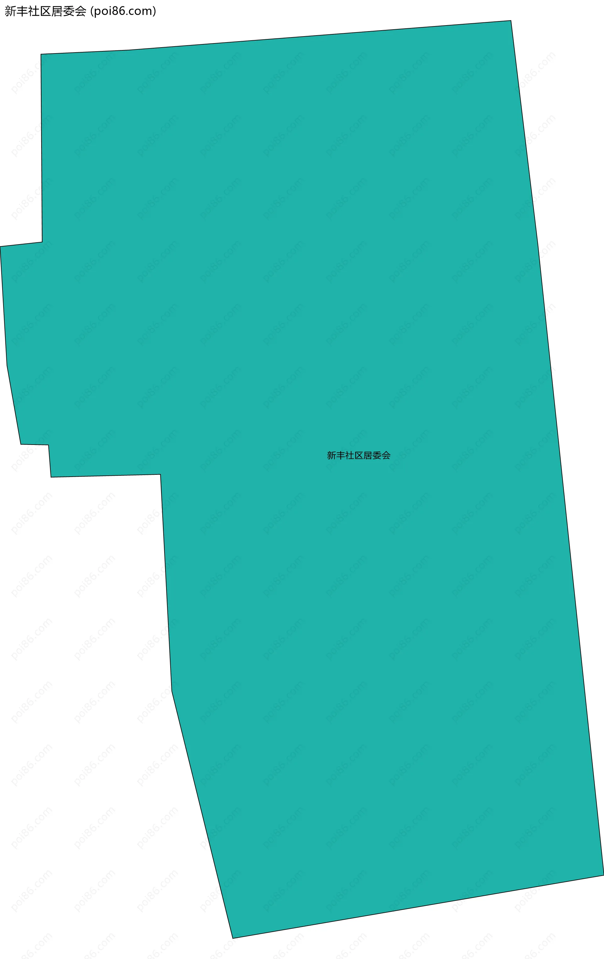 新丰社区居委会边界地图