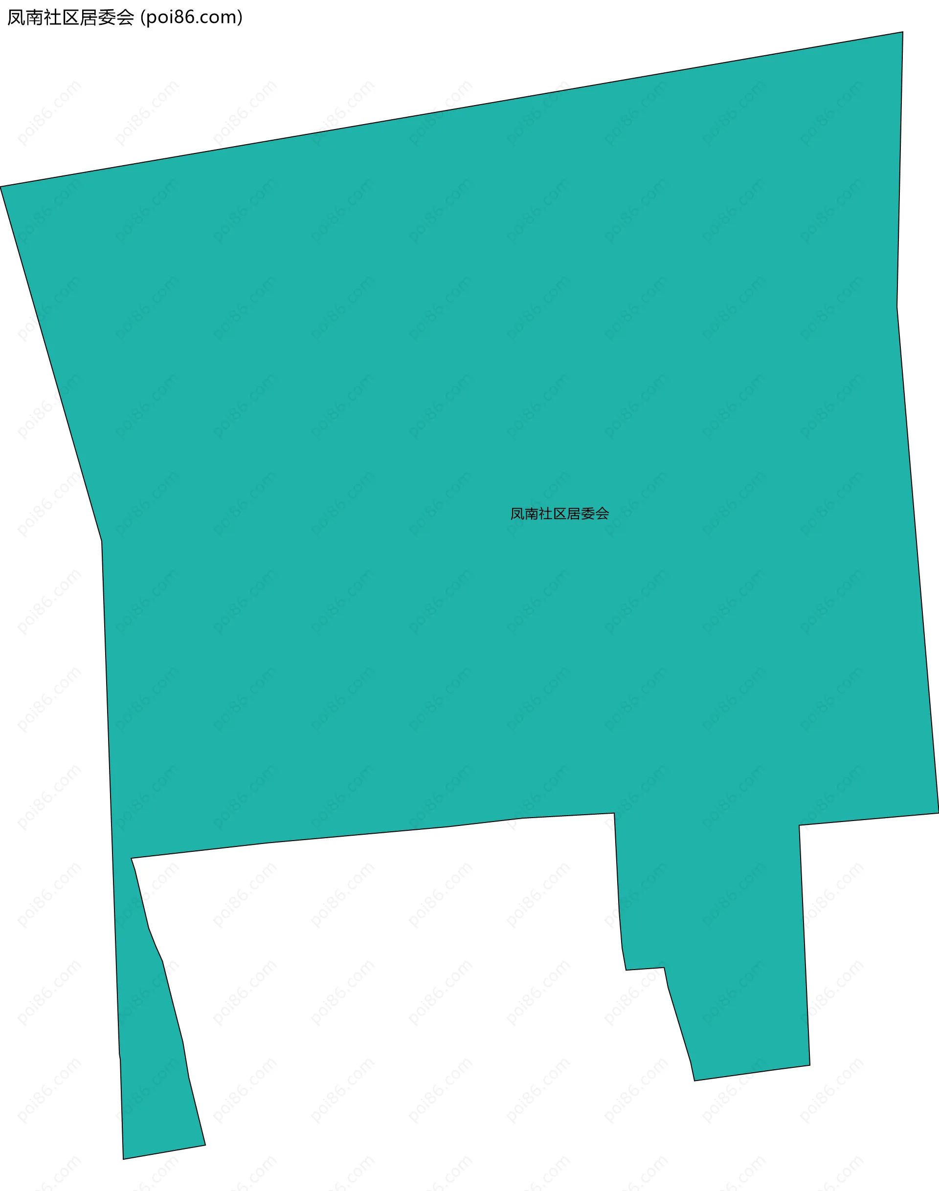 凤南社区居委会边界地图