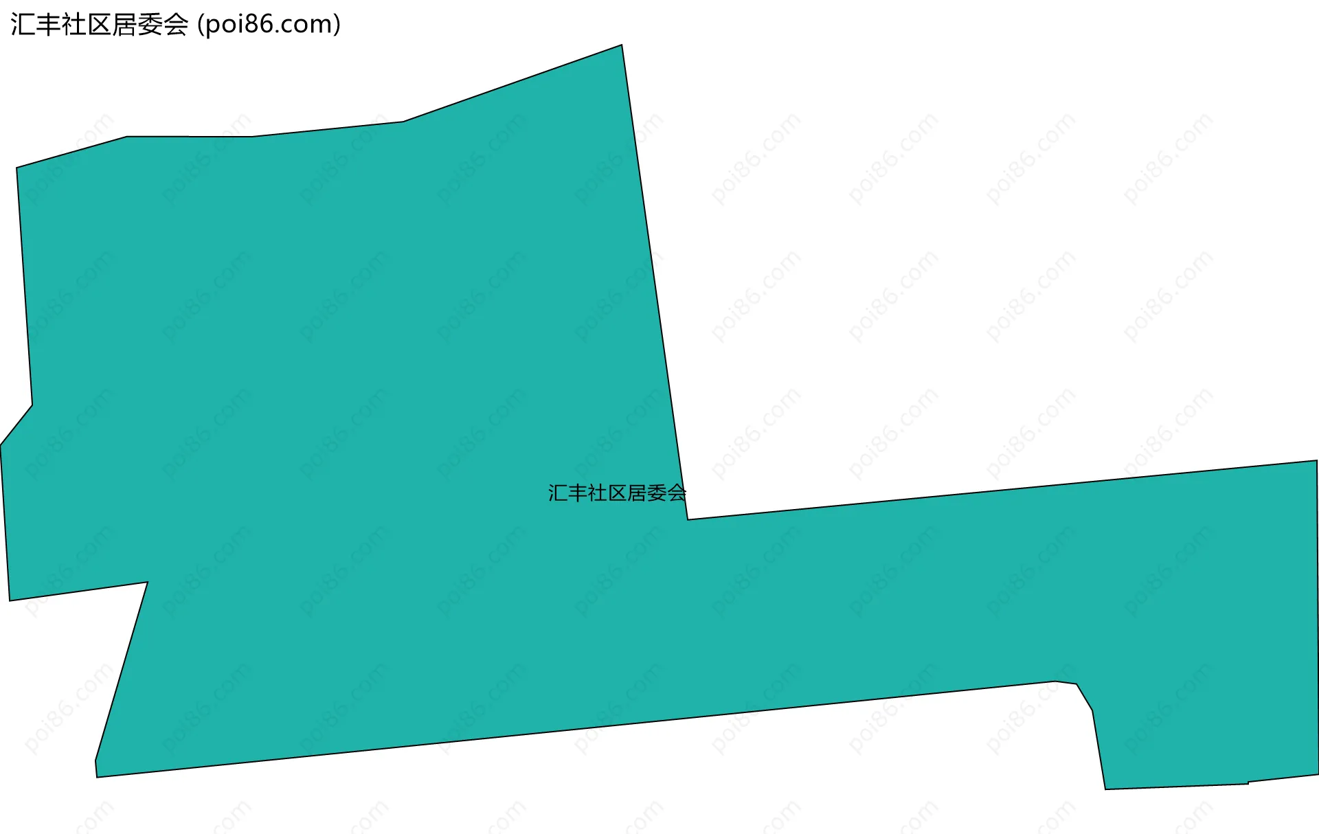 汇丰社区居委会边界地图