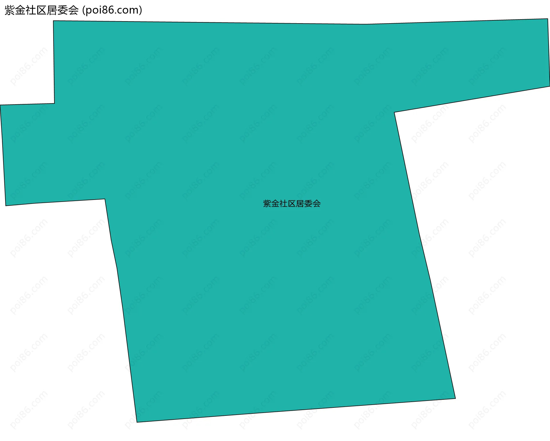 紫金社区居委会边界地图