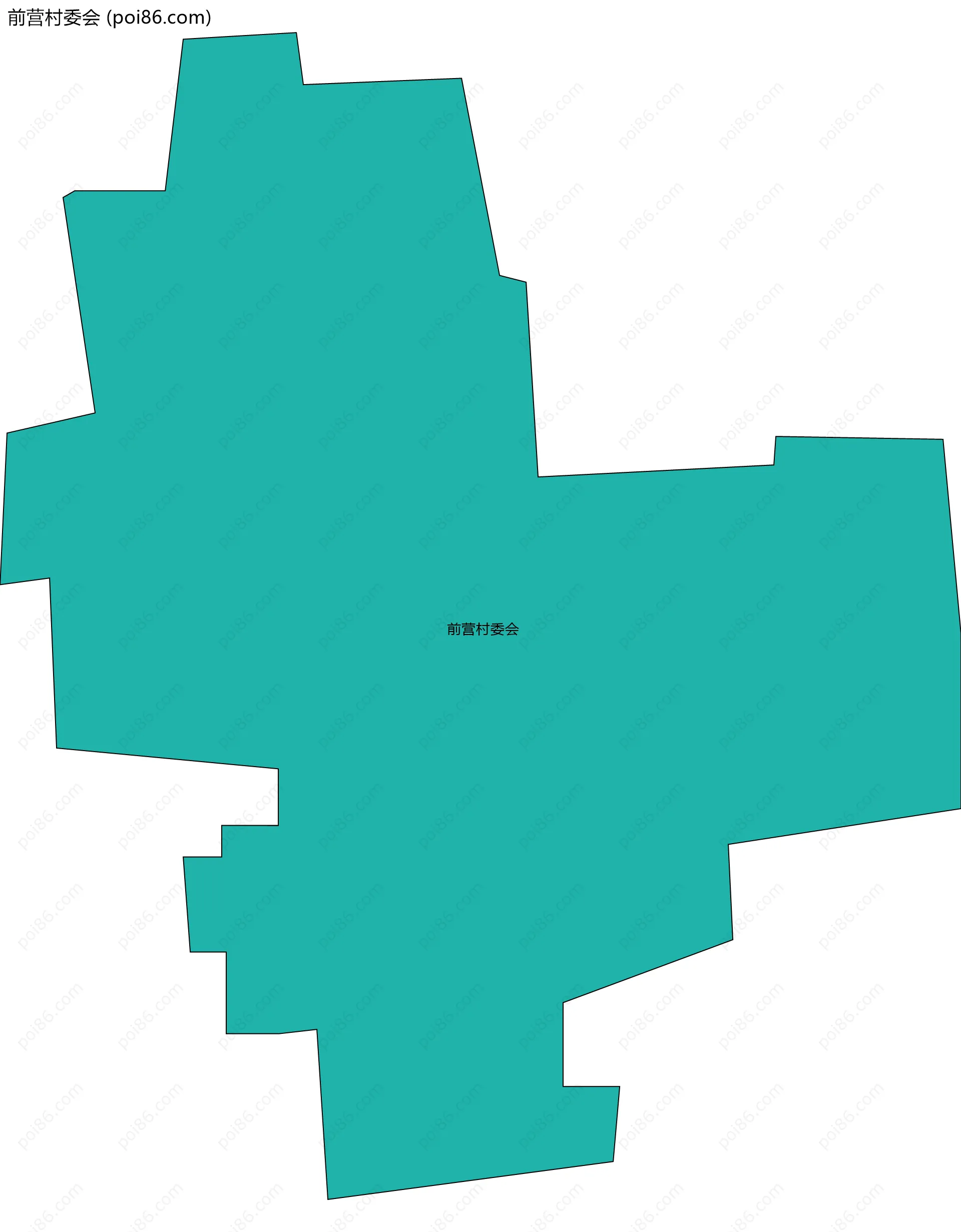 前营村委会边界地图