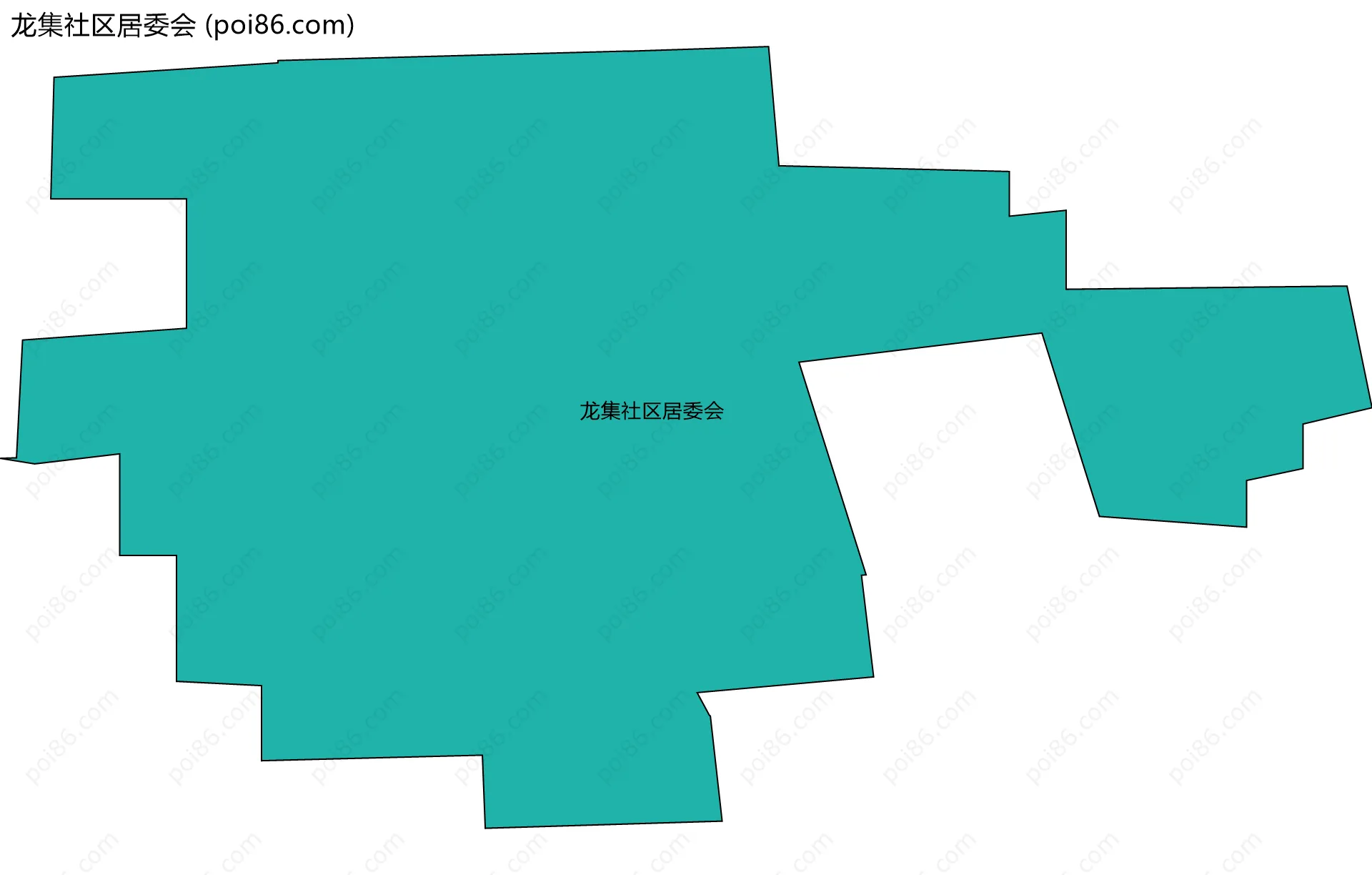 龙集社区居委会边界地图