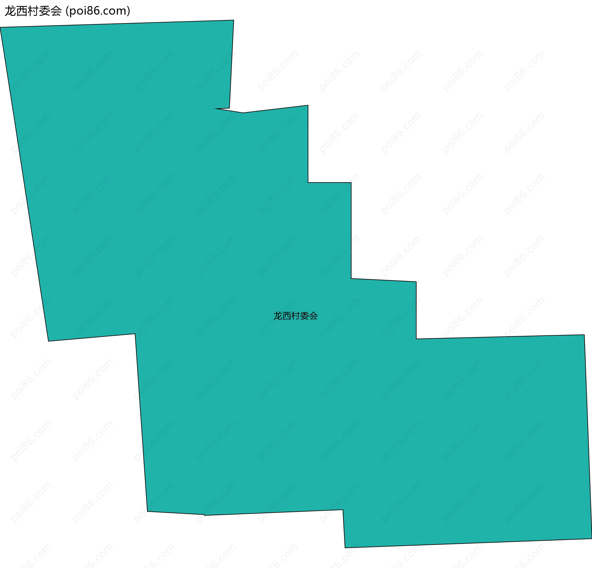 龙西村委会边界地图