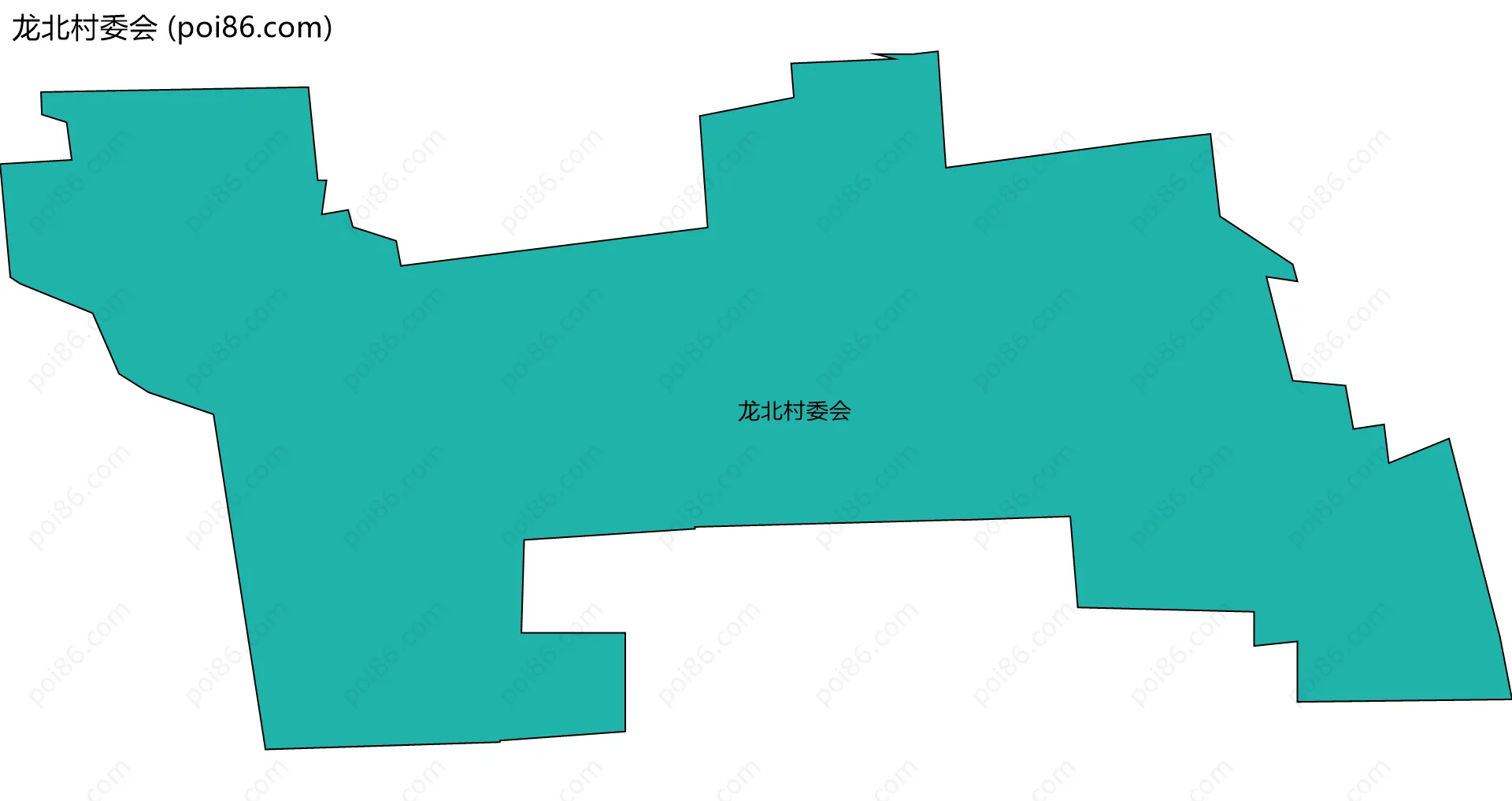 龙北村委会边界地图