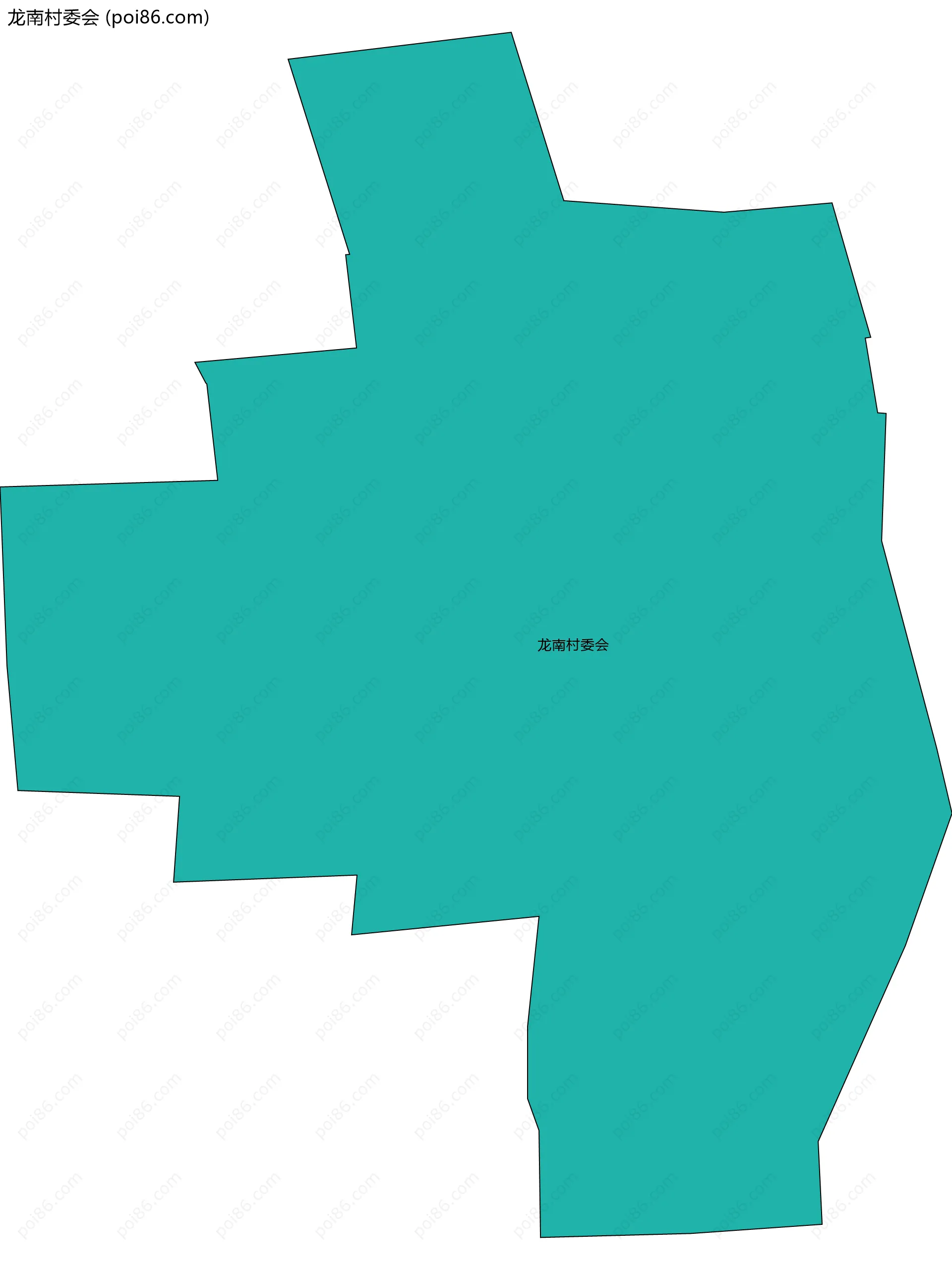 龙南村委会边界地图