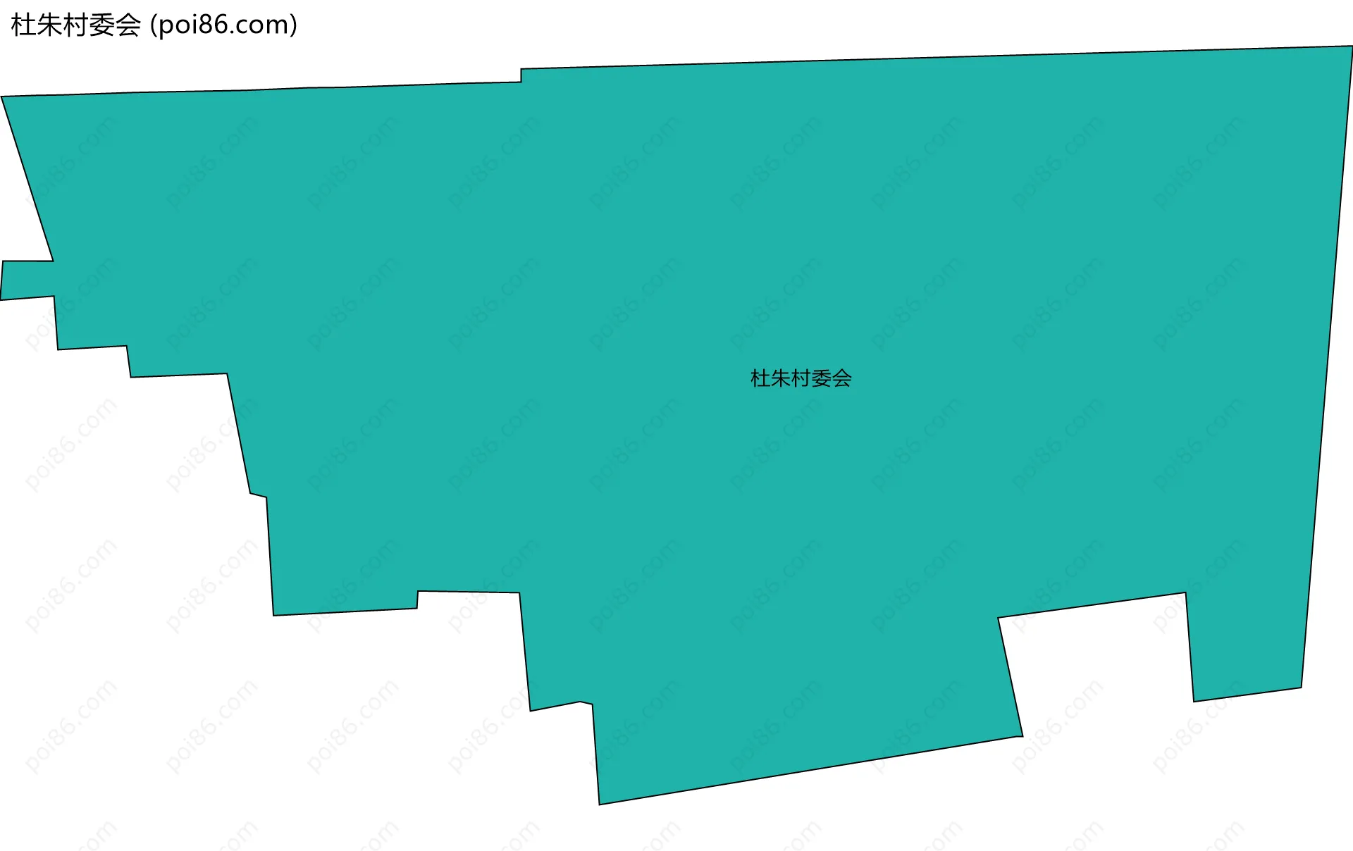 杜朱村委会边界地图