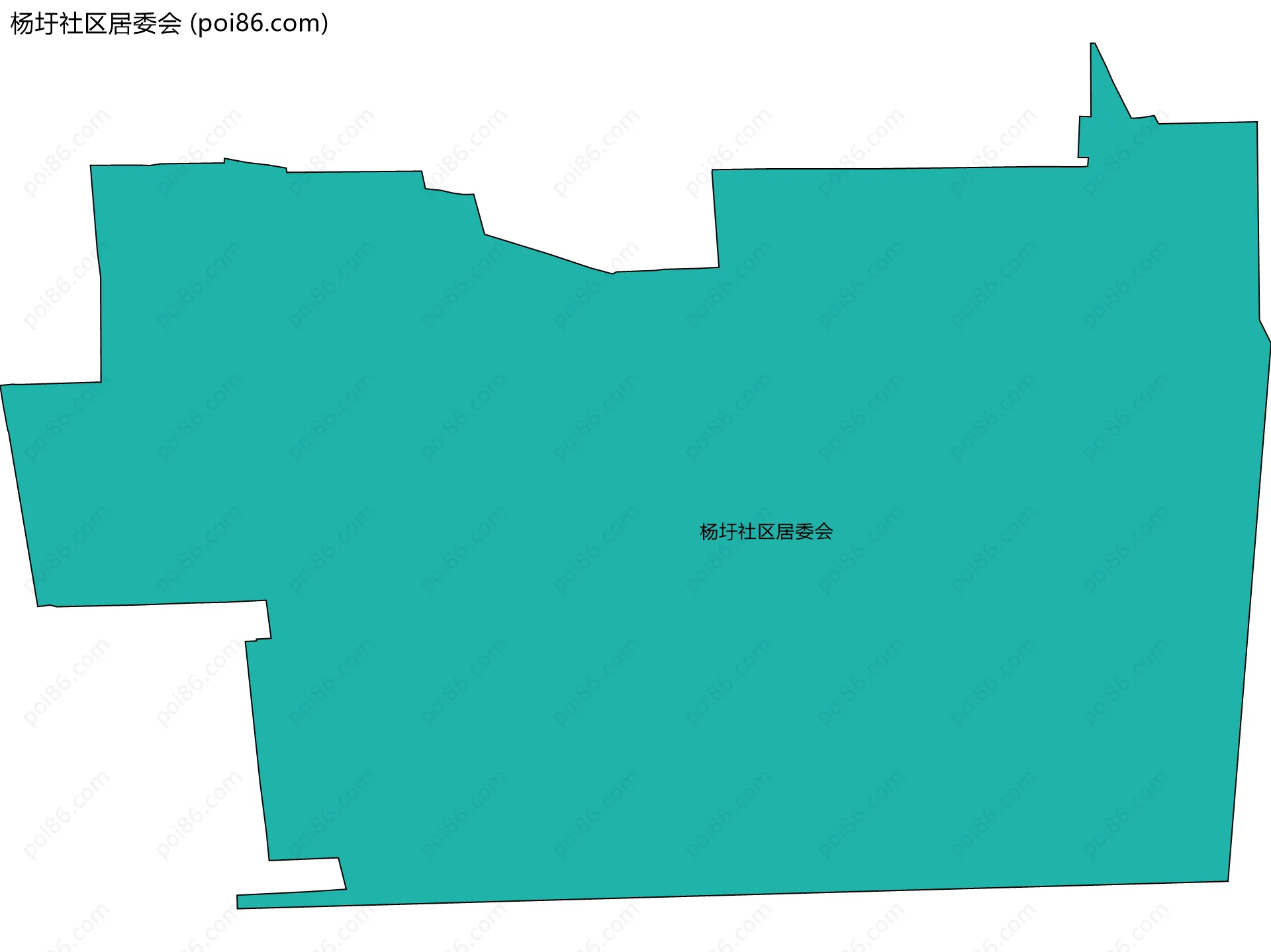 杨圩社区居委会边界地图