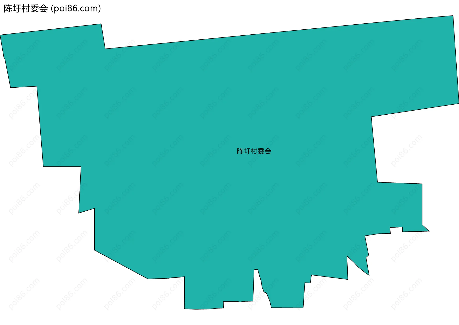 陈圩村委会边界地图