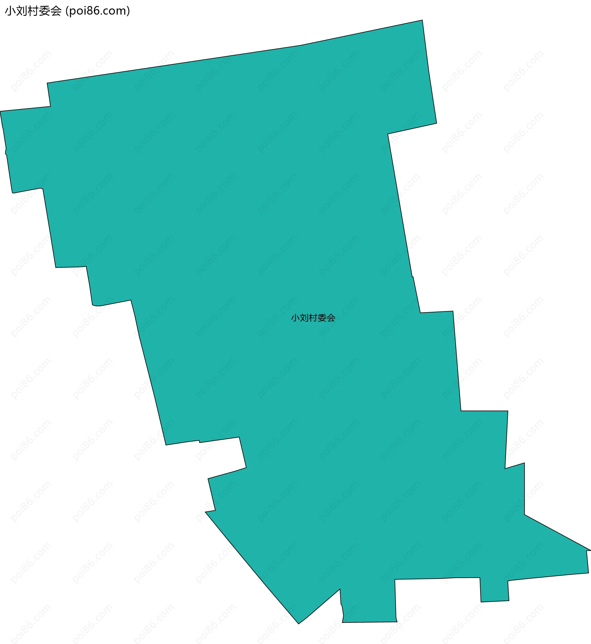 小刘村委会边界地图