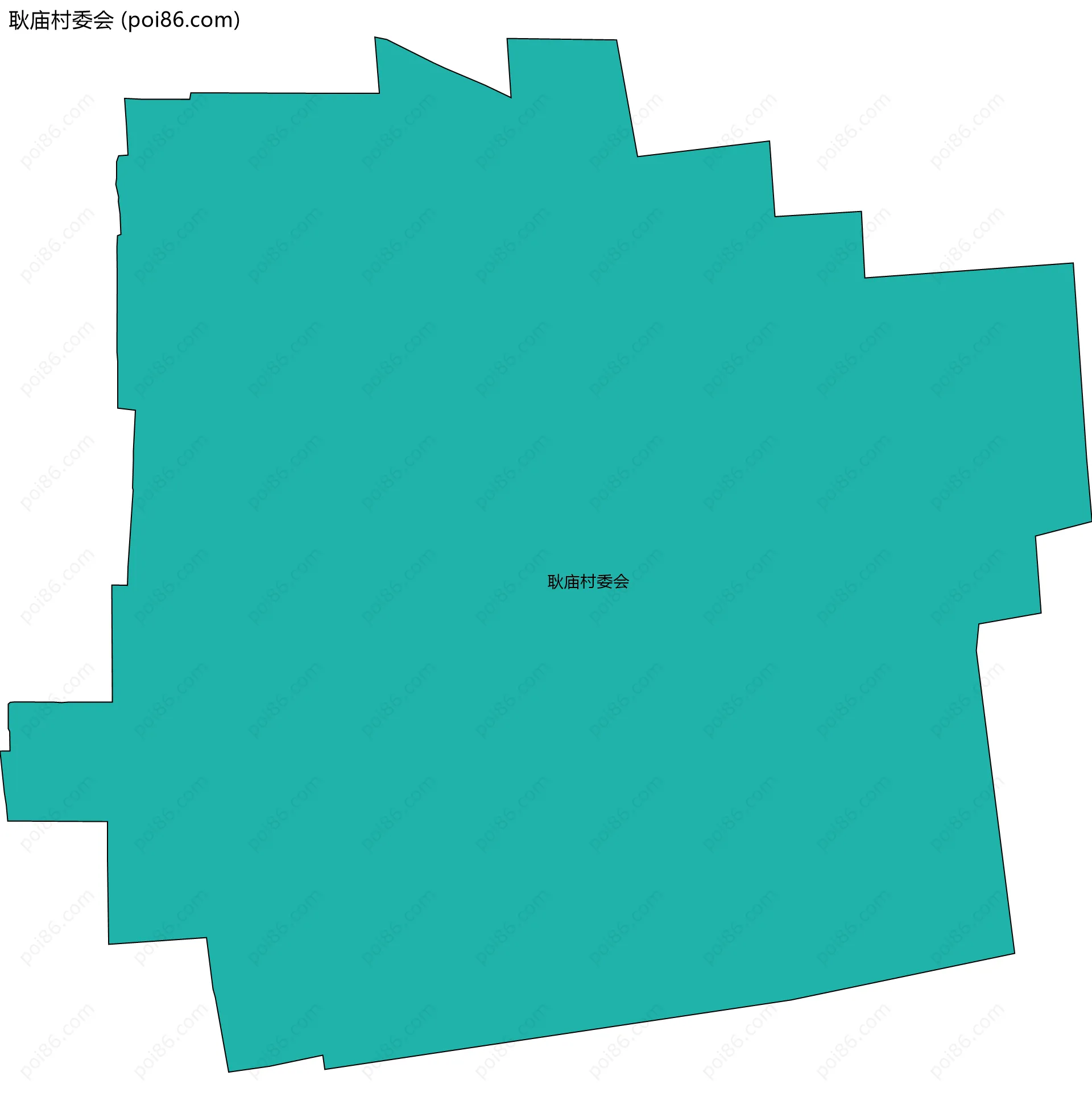 耿庙村委会边界地图