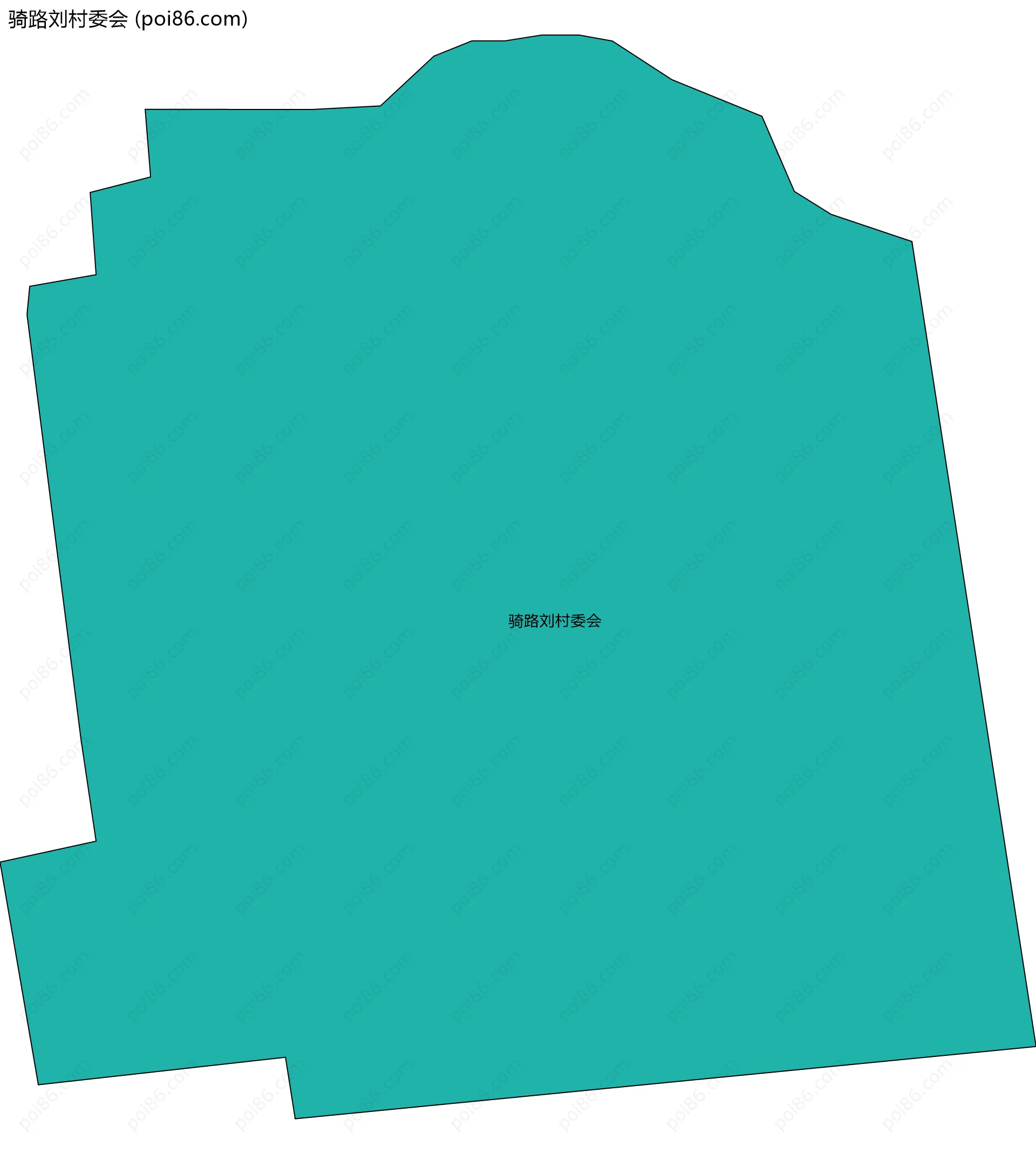 骑路刘村委会边界地图