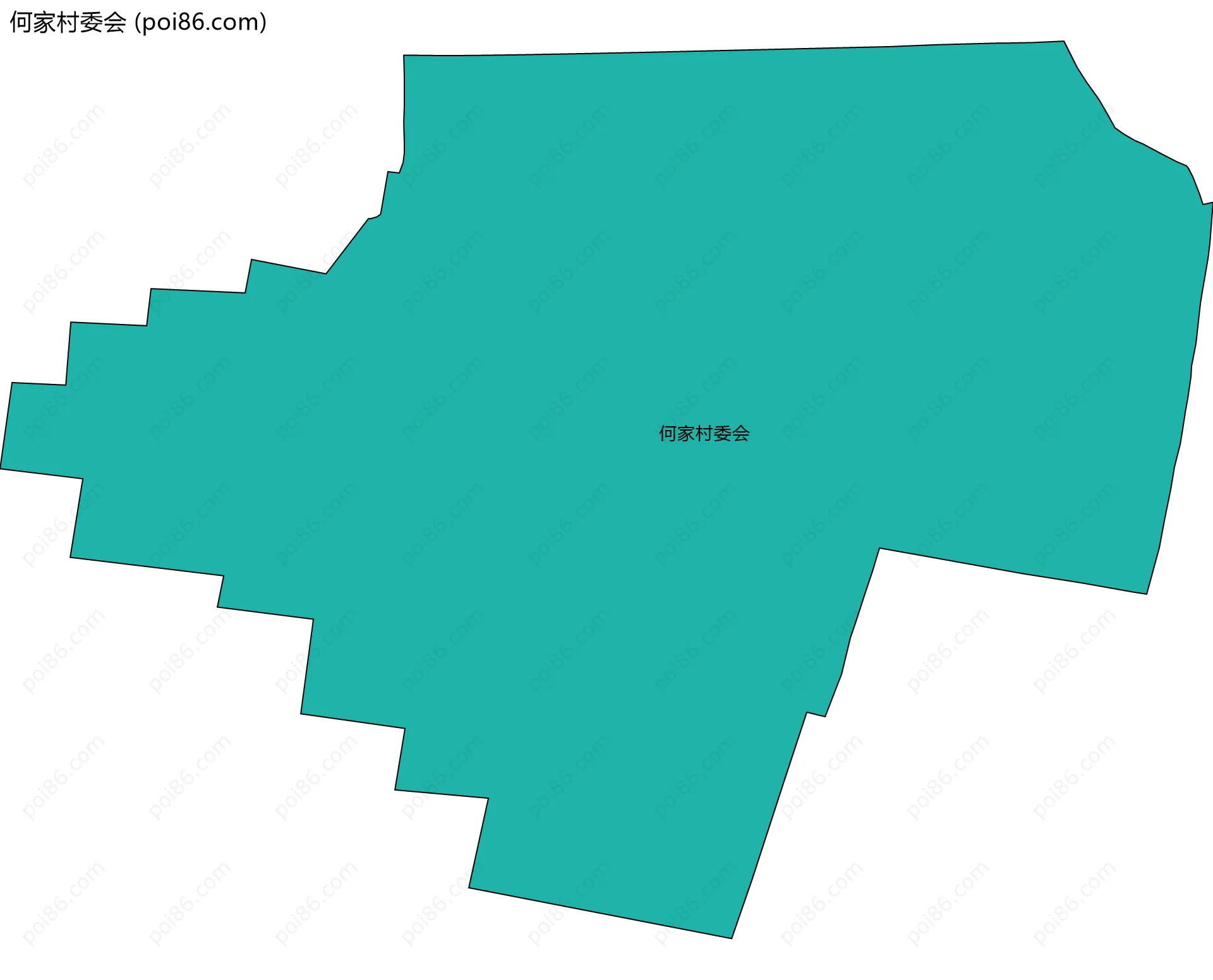 何家村委会边界地图