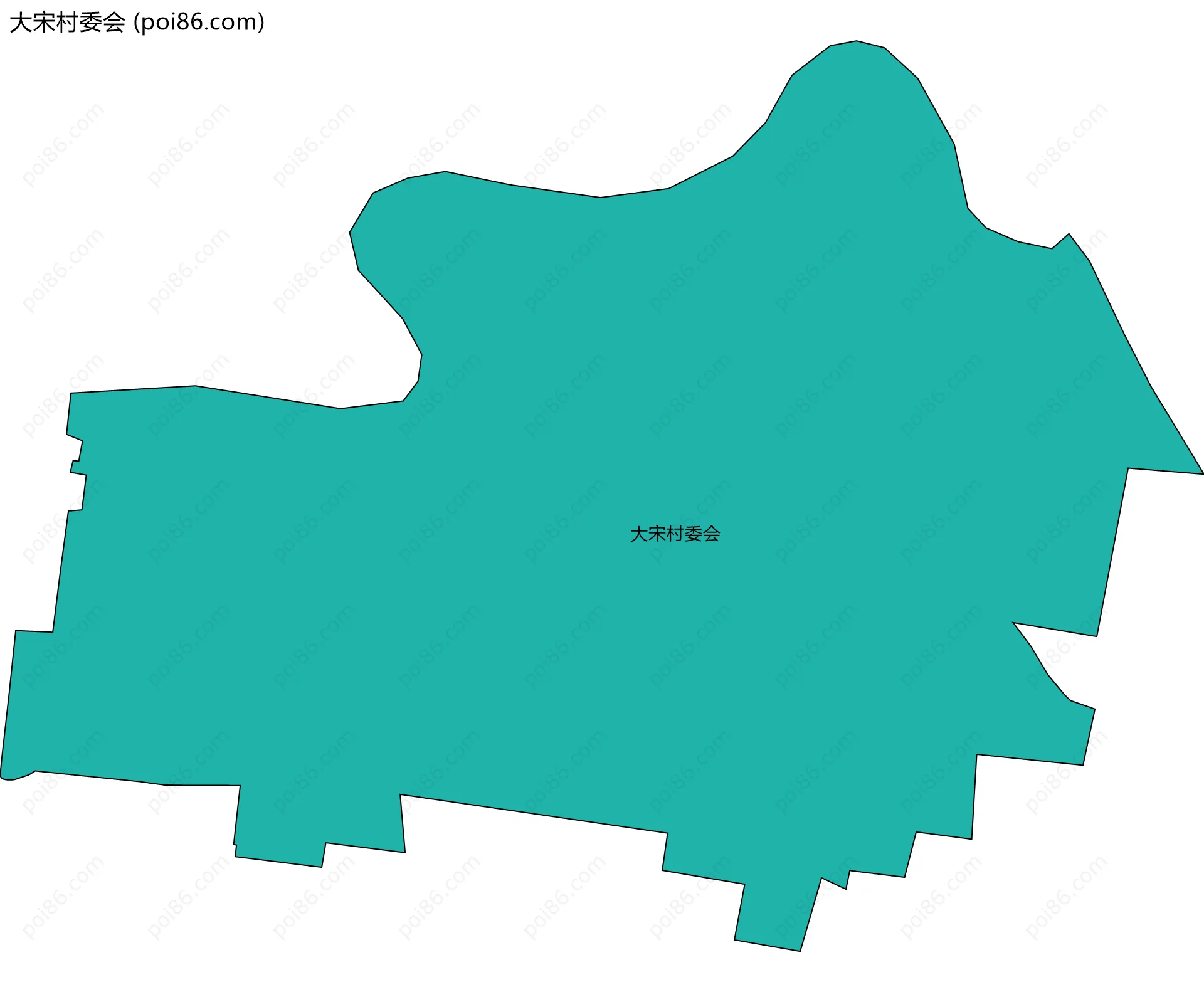 大宋村委会边界地图